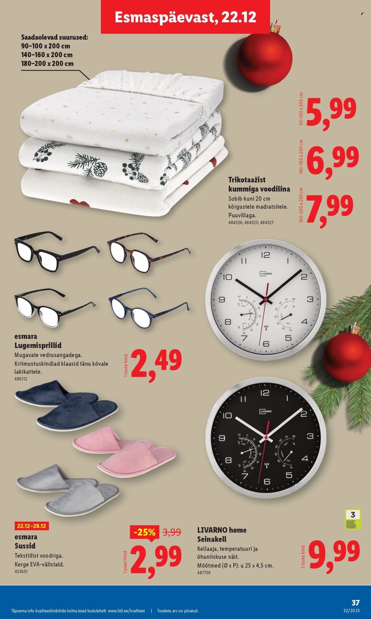 Lidl kliendileht - Kliendileht (22.12 - 28.12.2025)