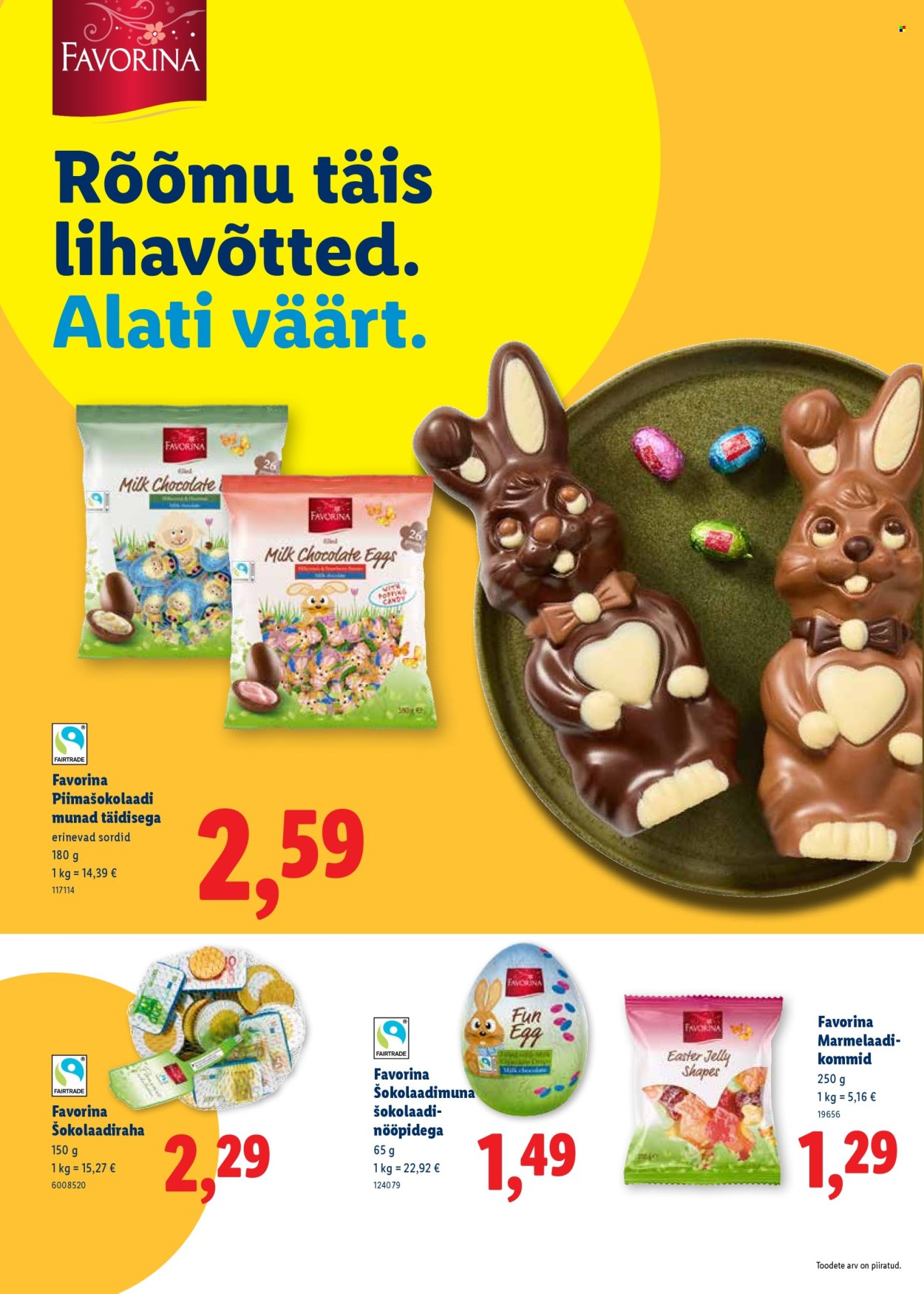 Lidl kliendileht - Rõõmu täis lihavõtted