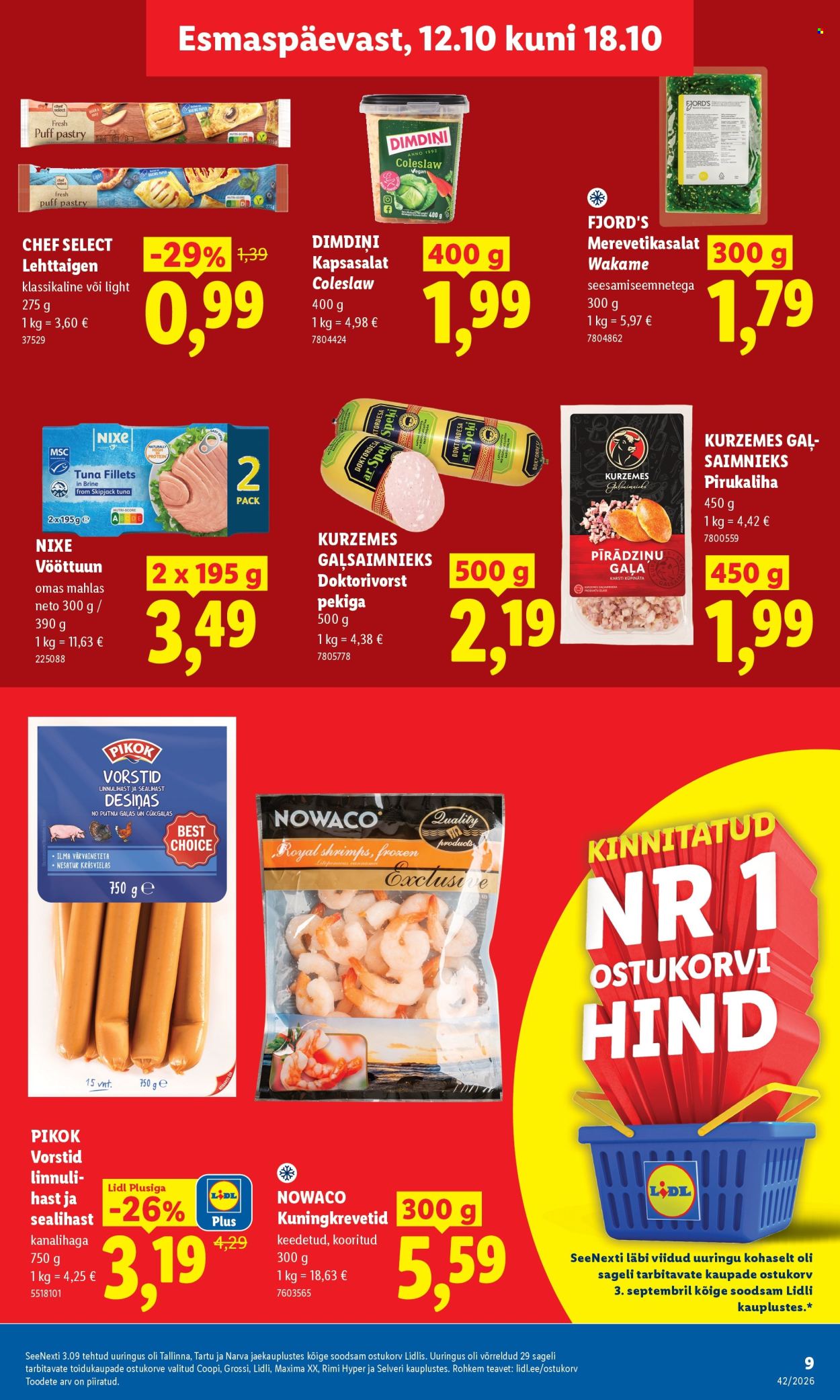 Lidl kliendileht (12.10 - 18.10.2026)