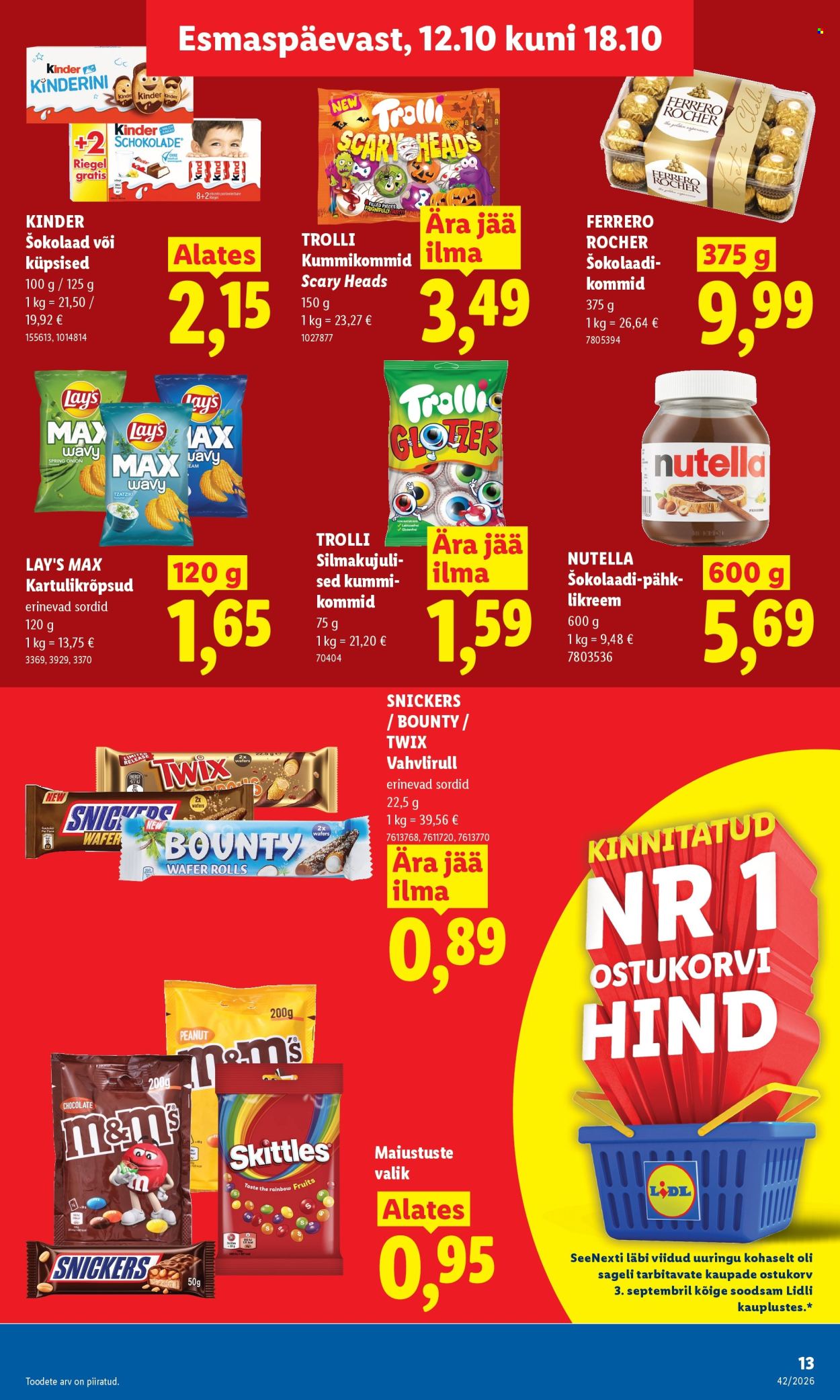 Lidl kliendileht (12.10 - 18.10.2026)