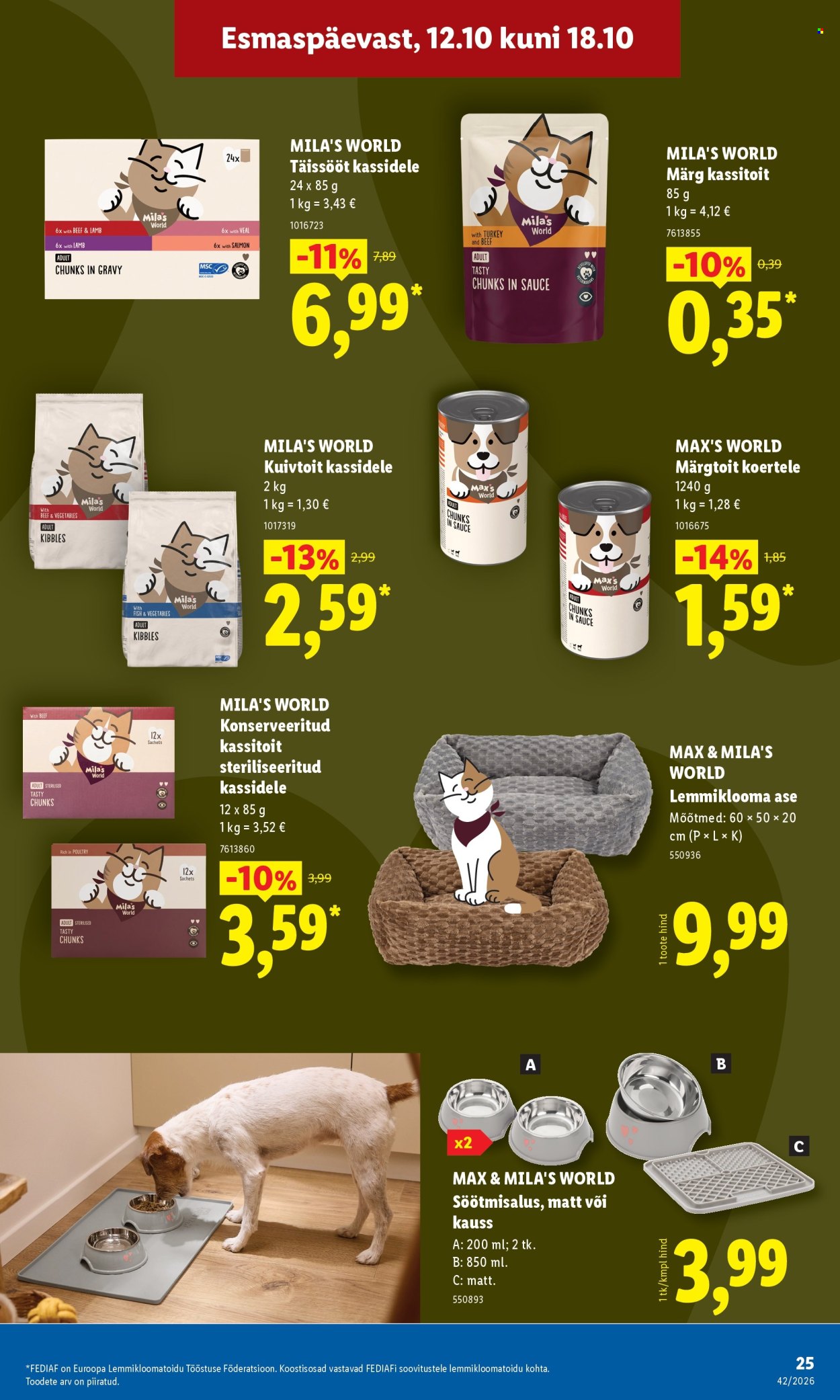 Lidl kliendileht (12.10 - 18.10.2026)