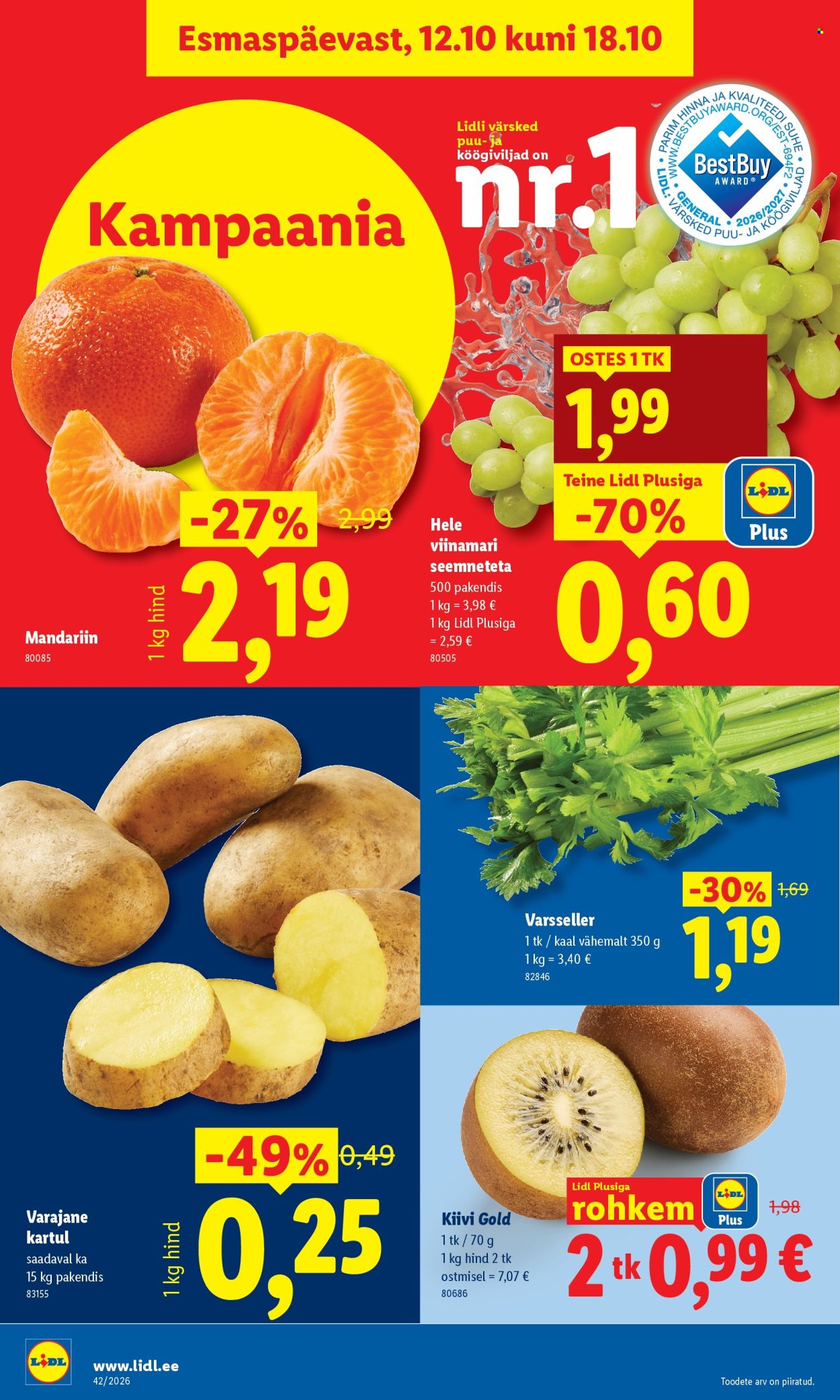 Lidl kliendileht (12.10 - 18.10.2026)