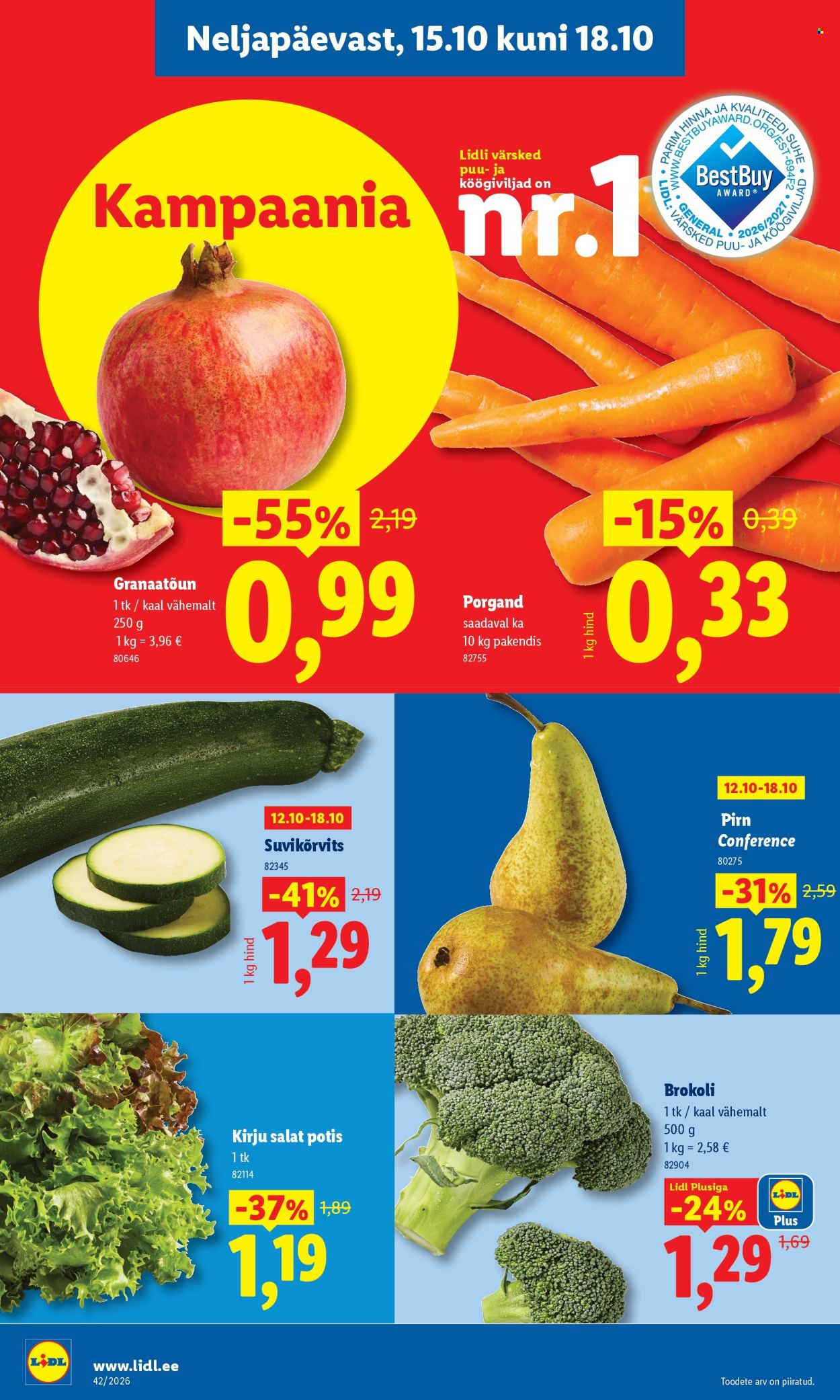 Lidl kliendileht (12.10 - 18.10.2026)