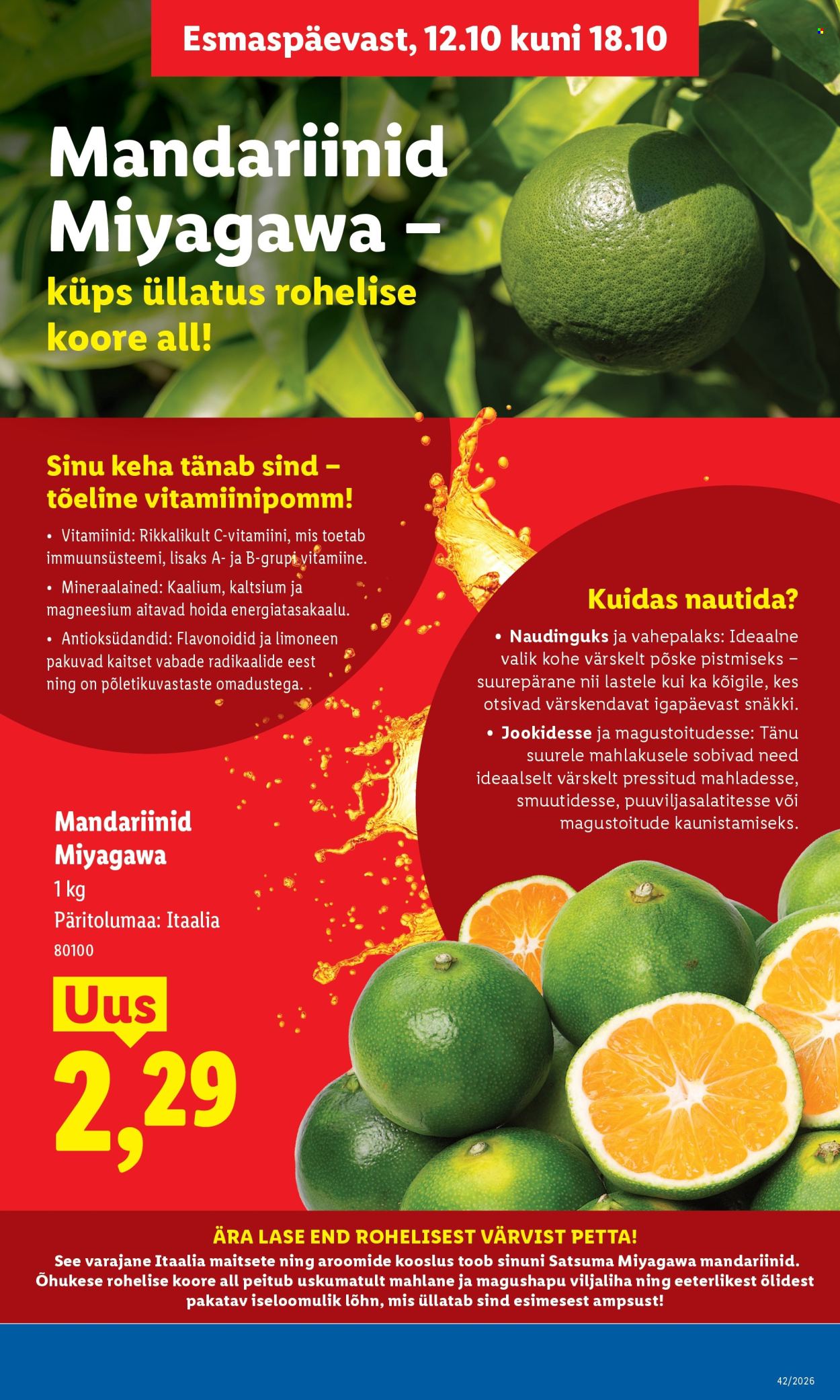 Lidl kliendileht (12.10 - 18.10.2026)