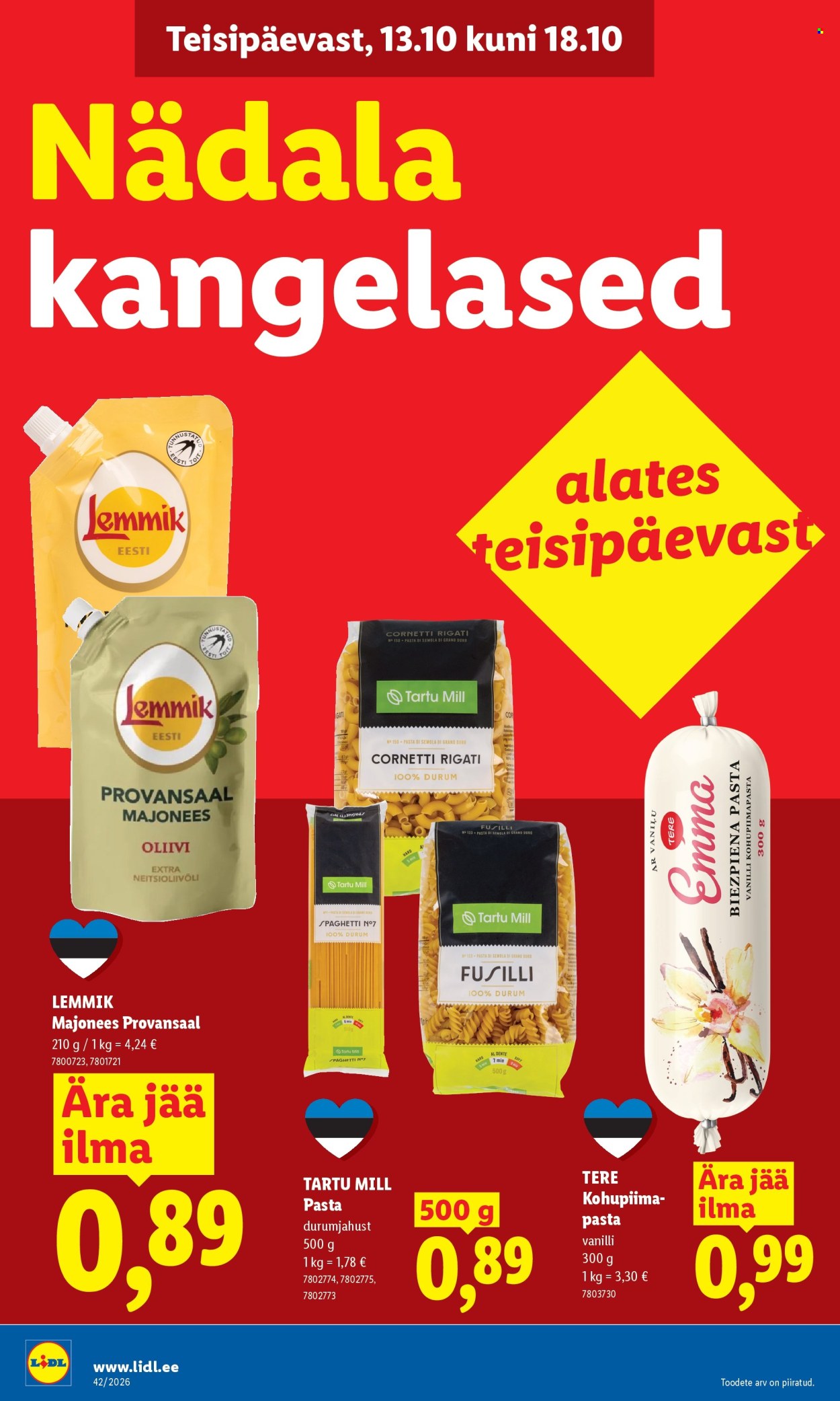 Lidl kliendileht (12.10 - 18.10.2026)