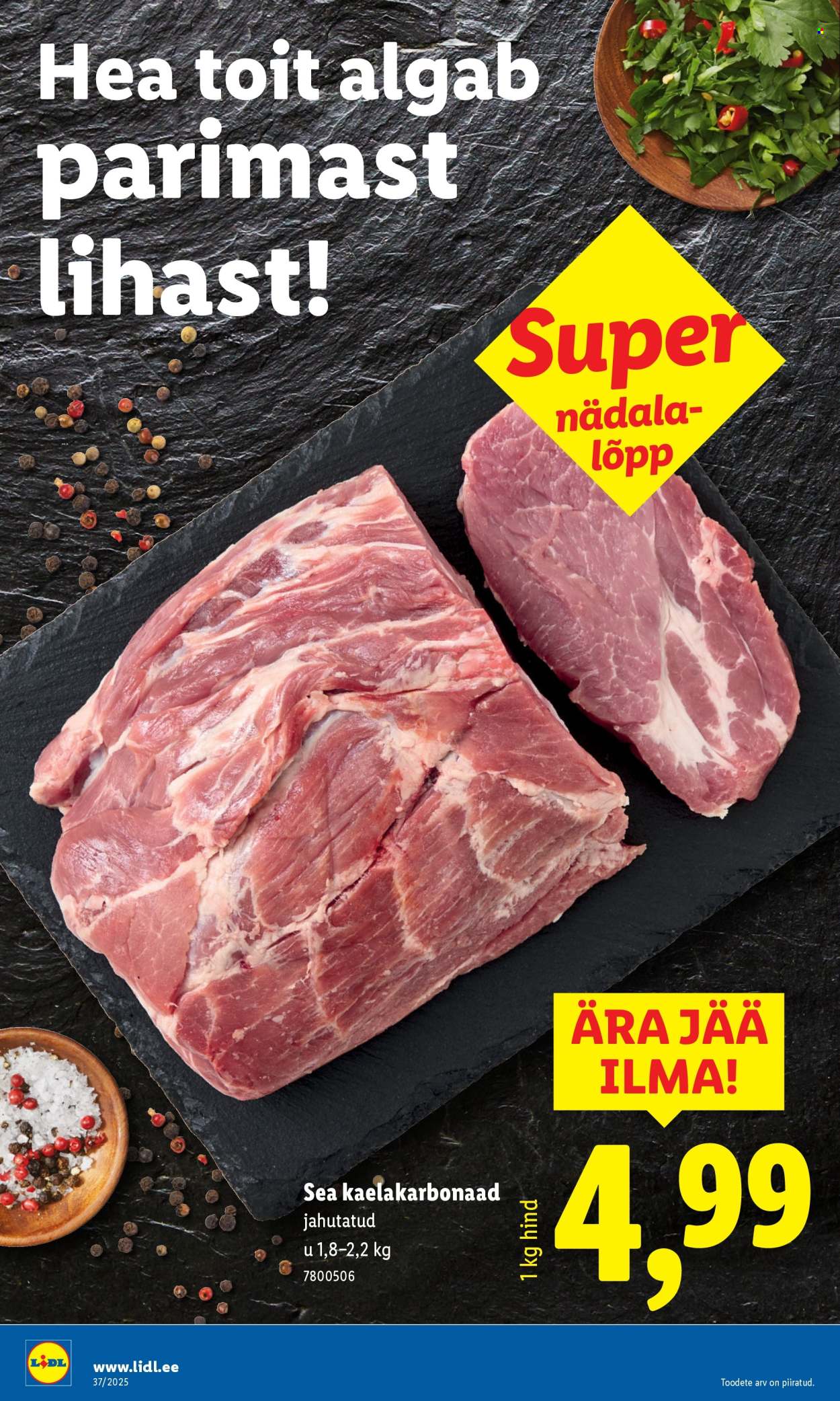 Lidl kliendileht - Nädalalõpu pakkumised (11.09 - 14.09.2025)