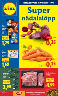 Lidl kliendileht - Nädalalõpu pakkumised (11.09 - 14.09.2025)