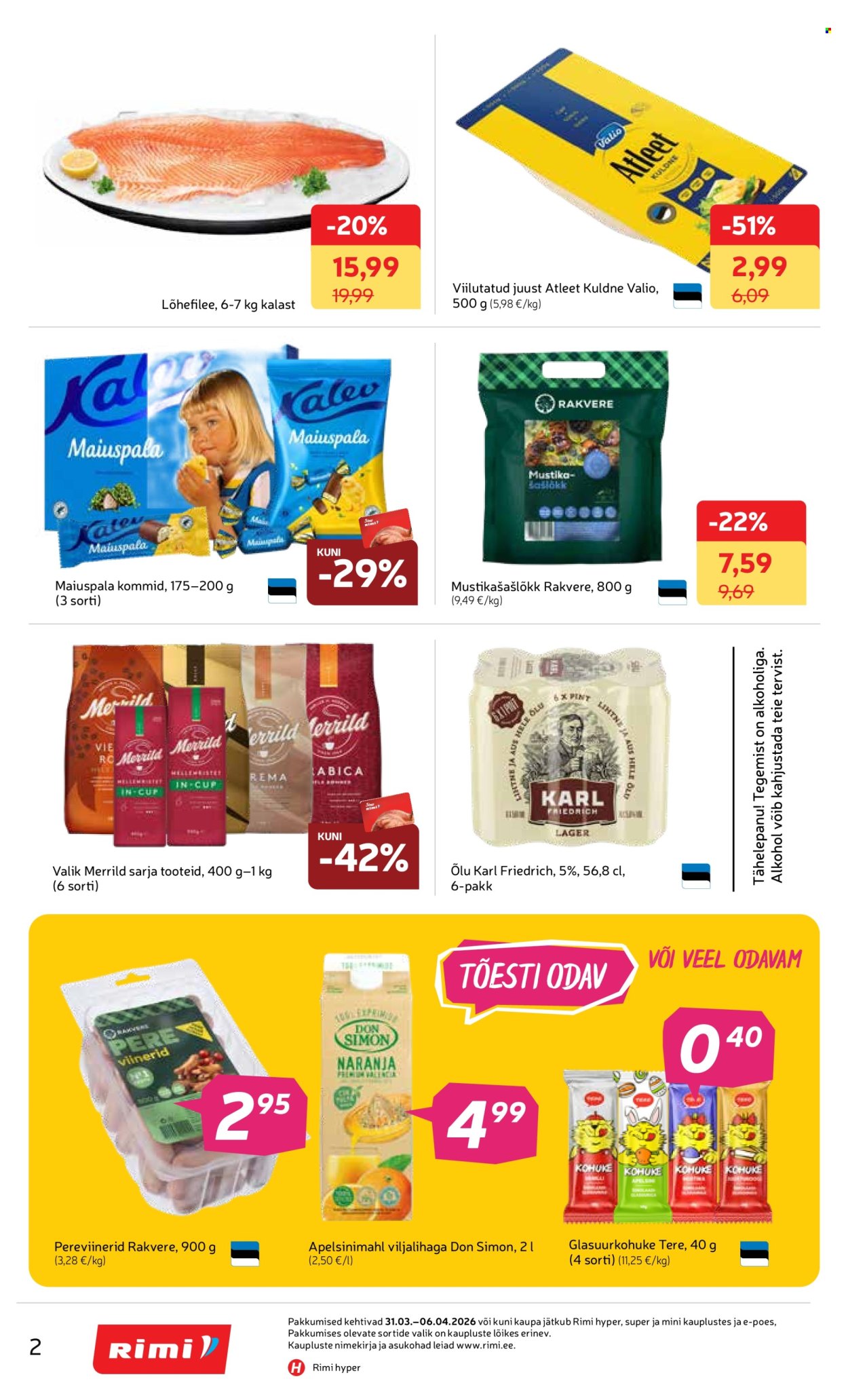 Rimi kliendileht - Kliendileht (31.03 - 6.04.2026)