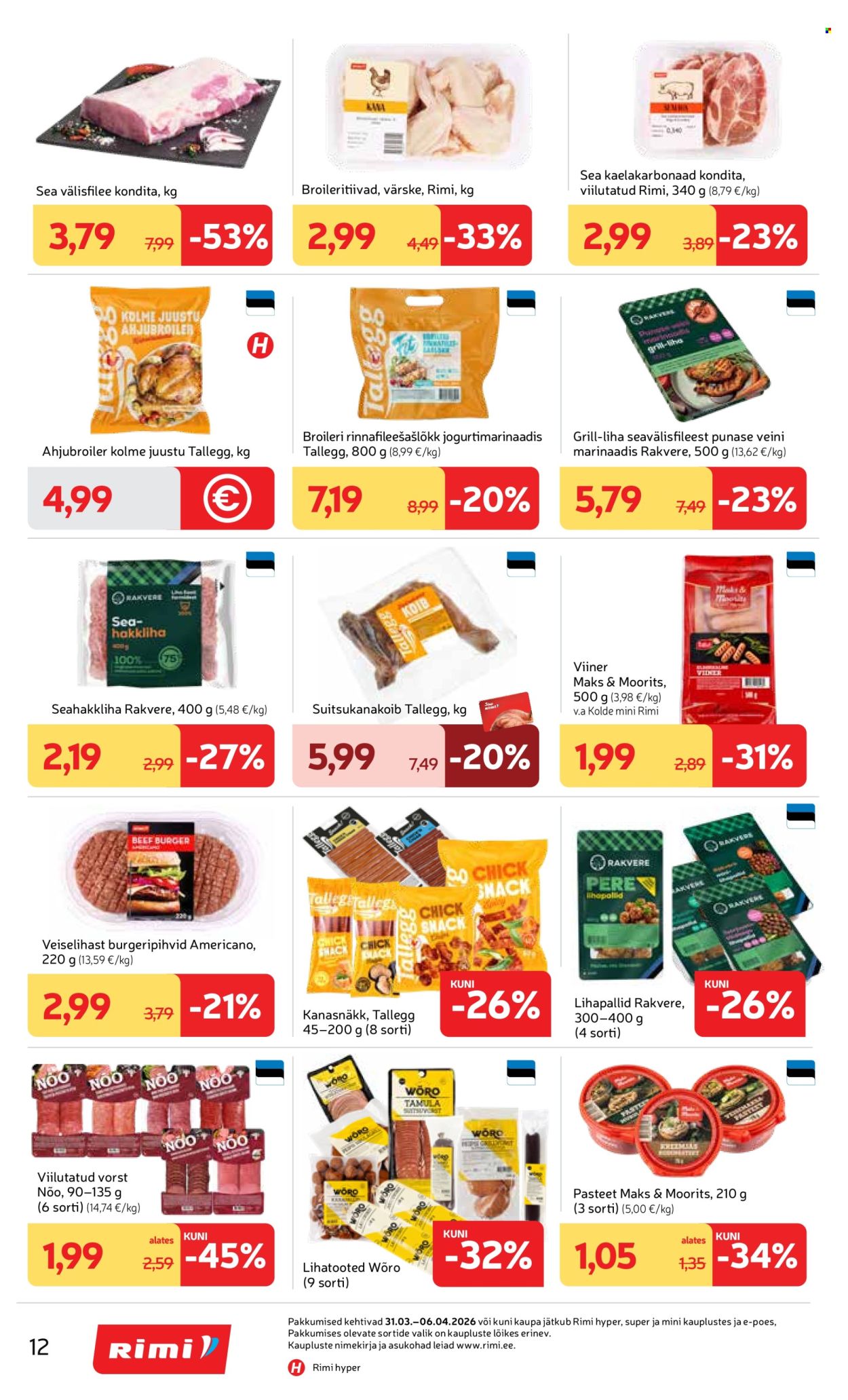 Rimi kliendileht - Kliendileht (31.03 - 6.04.2026)