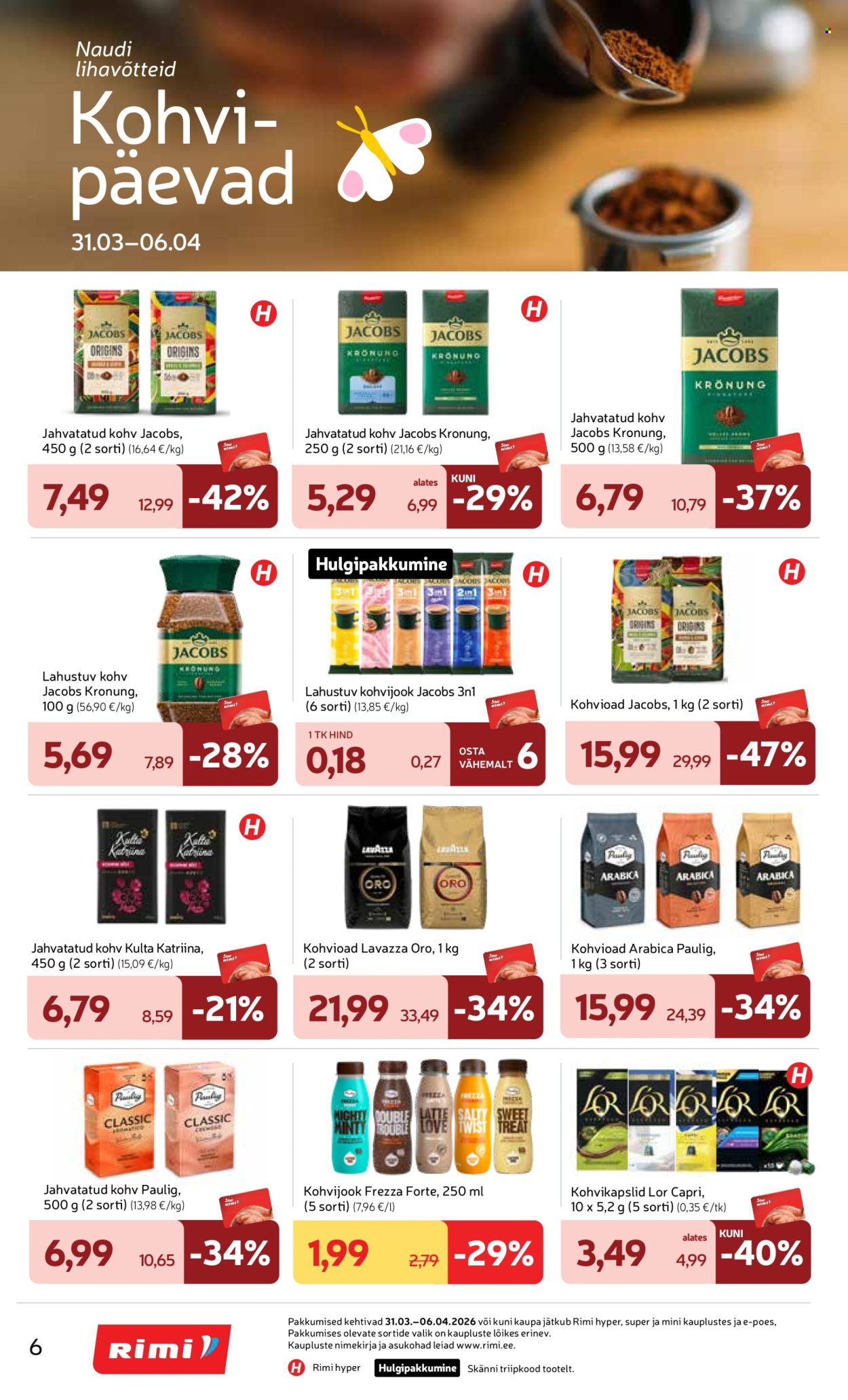 Rimi kliendileht - Kliendileht (31.03 - 6.04.2026)