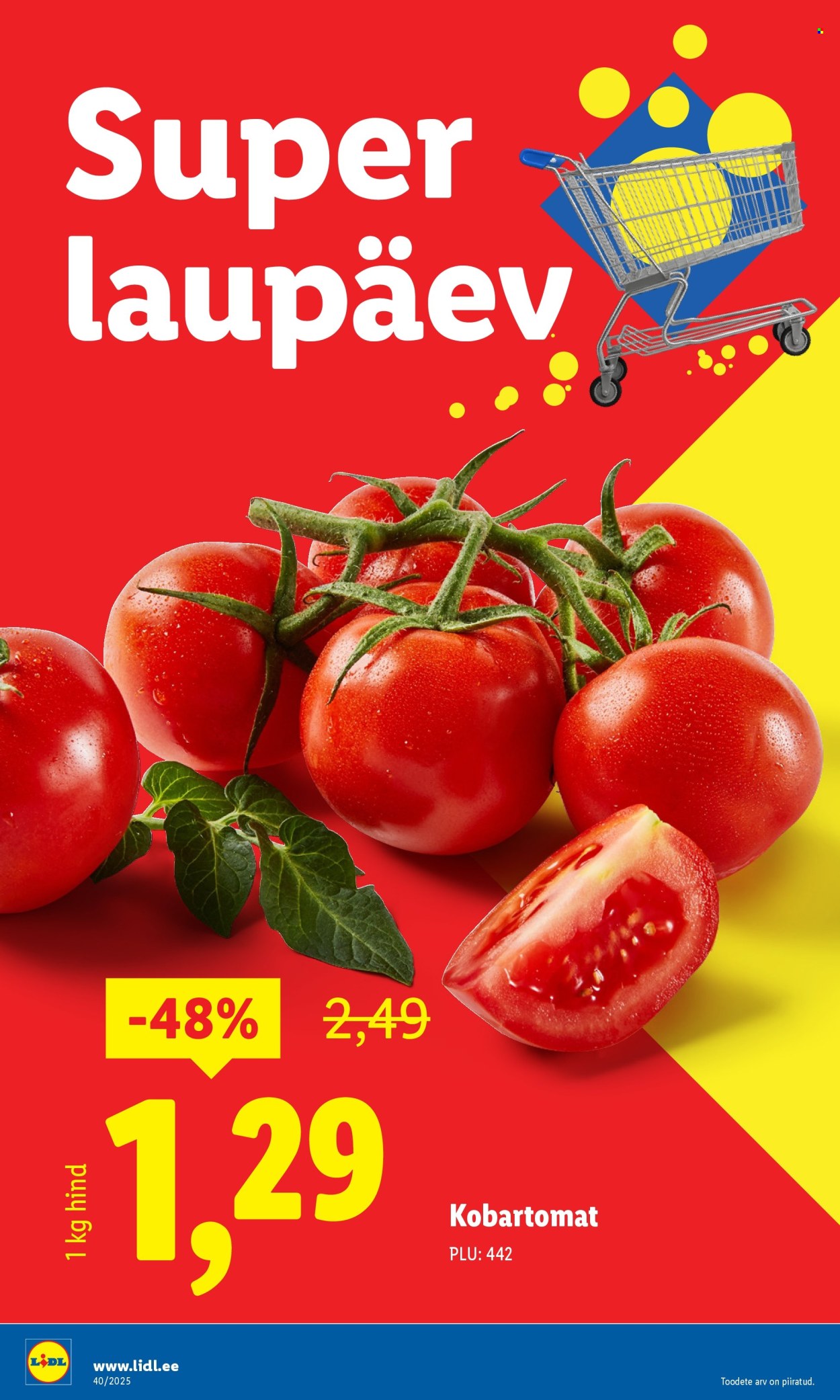 Lidl kliendileht - Nädalalõpu pakkumised (2.10 - 5.10.2025)