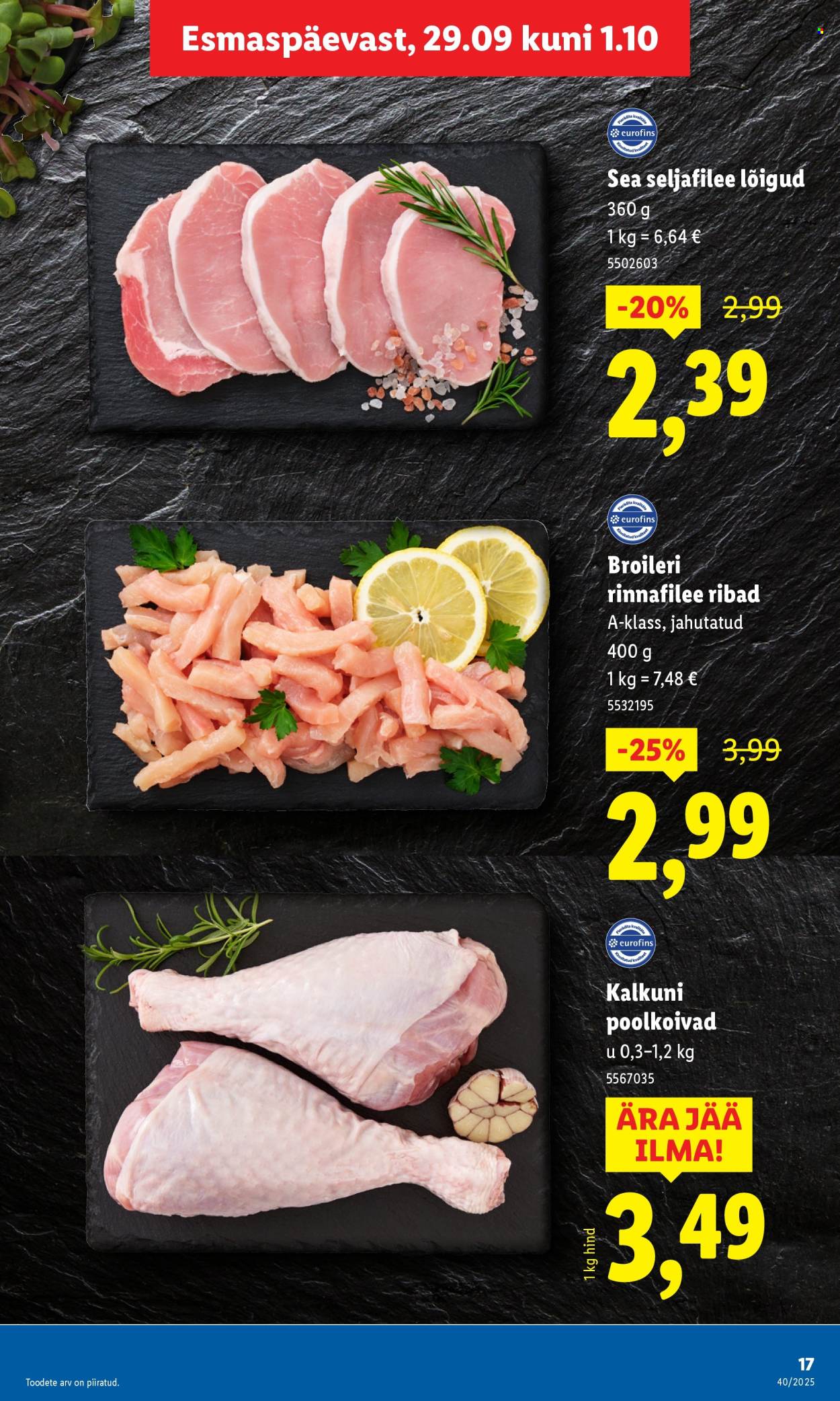 Lidl kliendileht - Nädalalõpu pakkumised (2.10 - 5.10.2025)