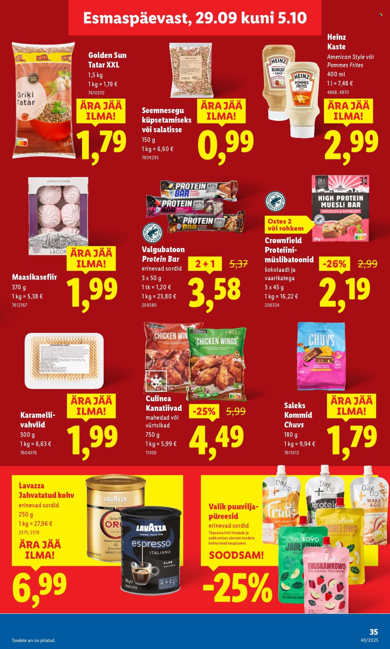 Lidl kliendileht - Nädalalõpu pakkumised (2.10 - 5.10.2025)