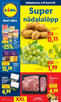 Lidl kliendileht - Nädalalõpu pakkumised (2.10 - 5.10.2025)