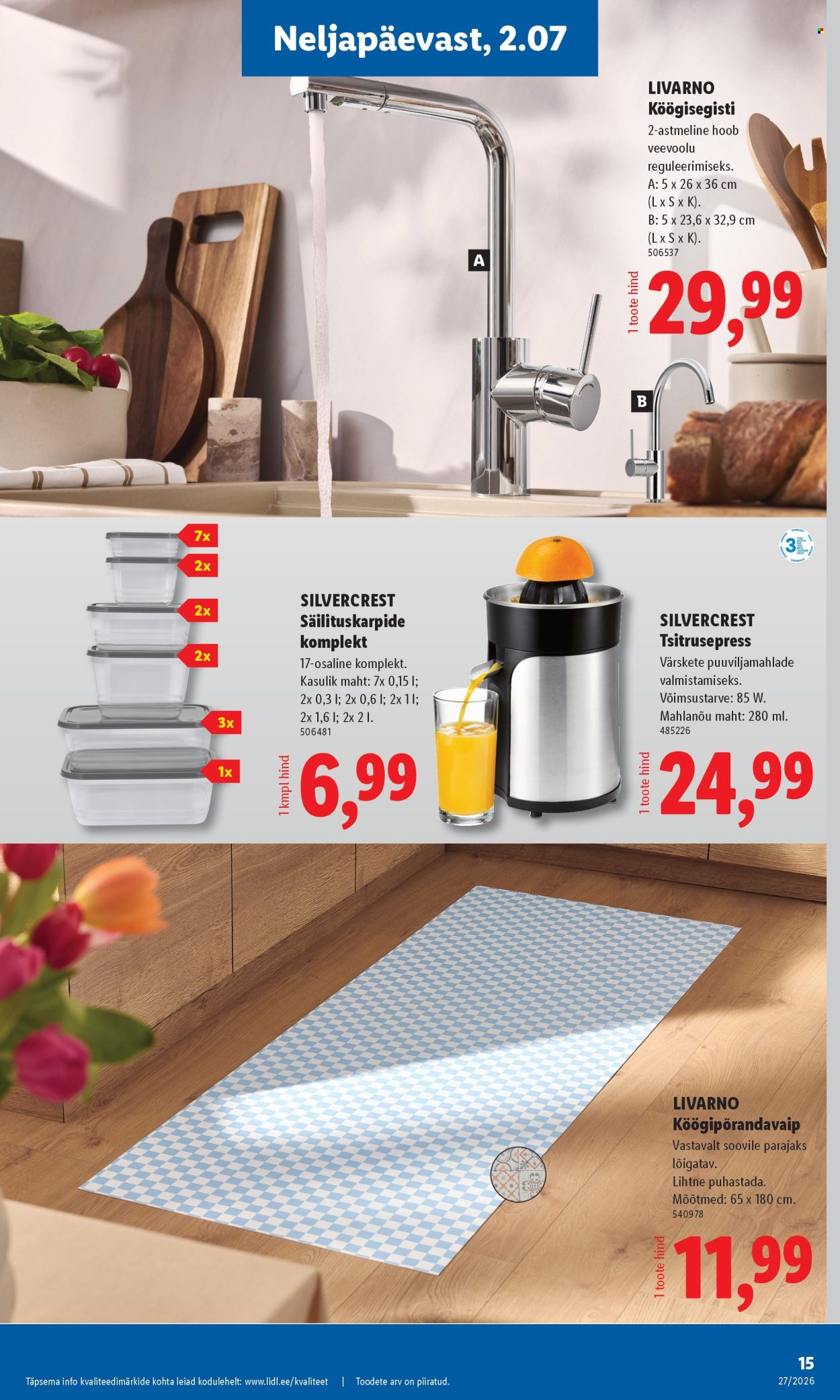 Lidl kliendileht (29.06 - 5.07.2026)