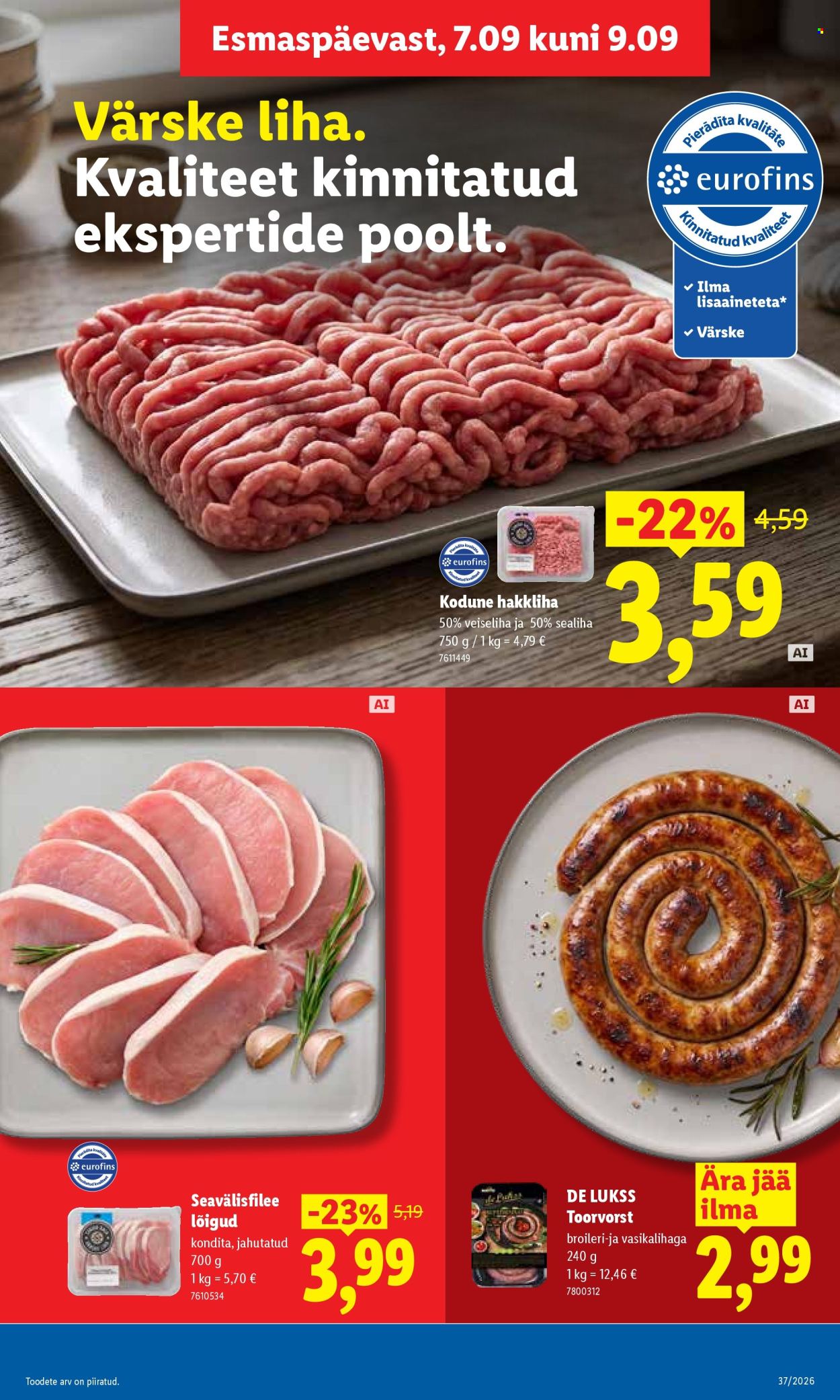 Lidl kliendileht (7.09 - 13.09.2026)