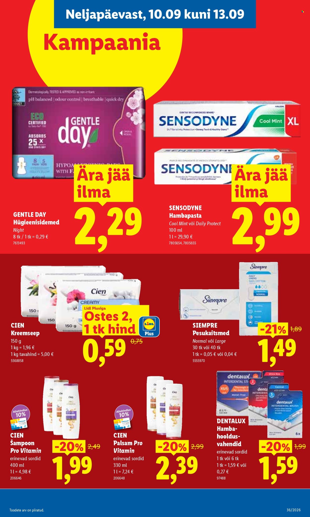 Lidl kliendileht (7.09 - 13.09.2026)
