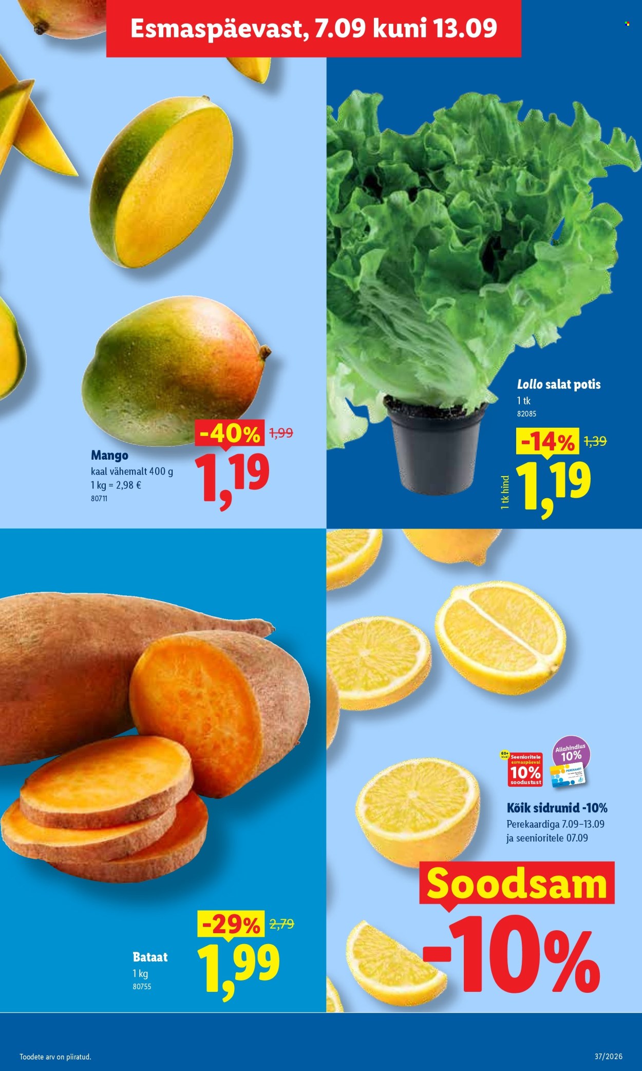 Lidl kliendileht (7.09 - 13.09.2026)