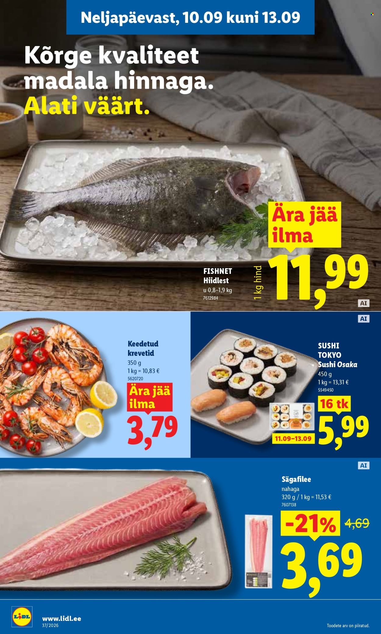 Lidl kliendileht (7.09 - 13.09.2026)
