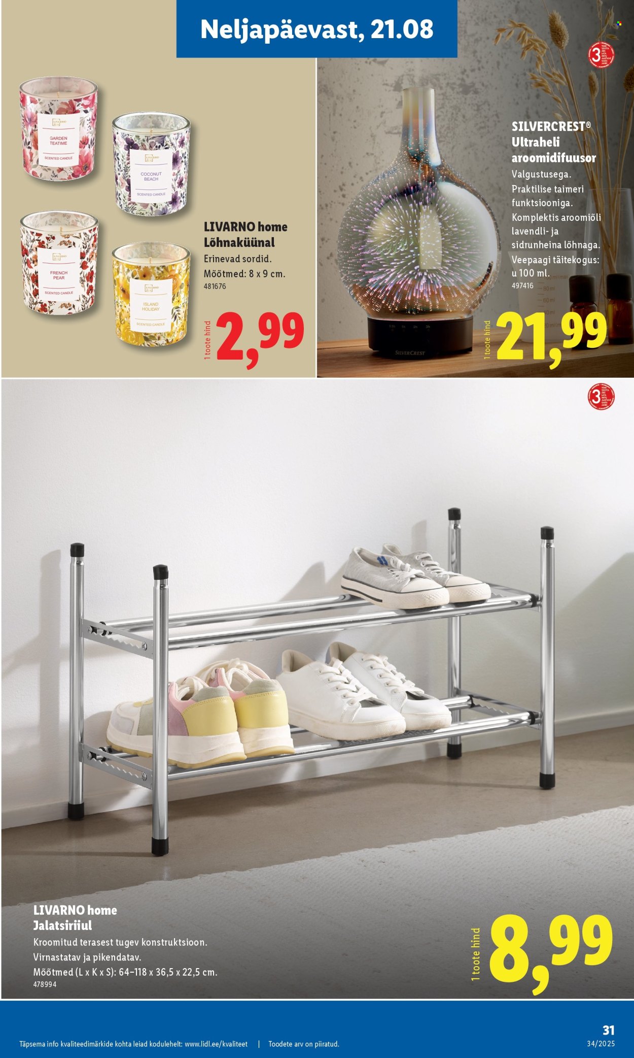 Lidl kliendileht - Tööstuskaupade pakkumised (18.08 - 24.08.2025)