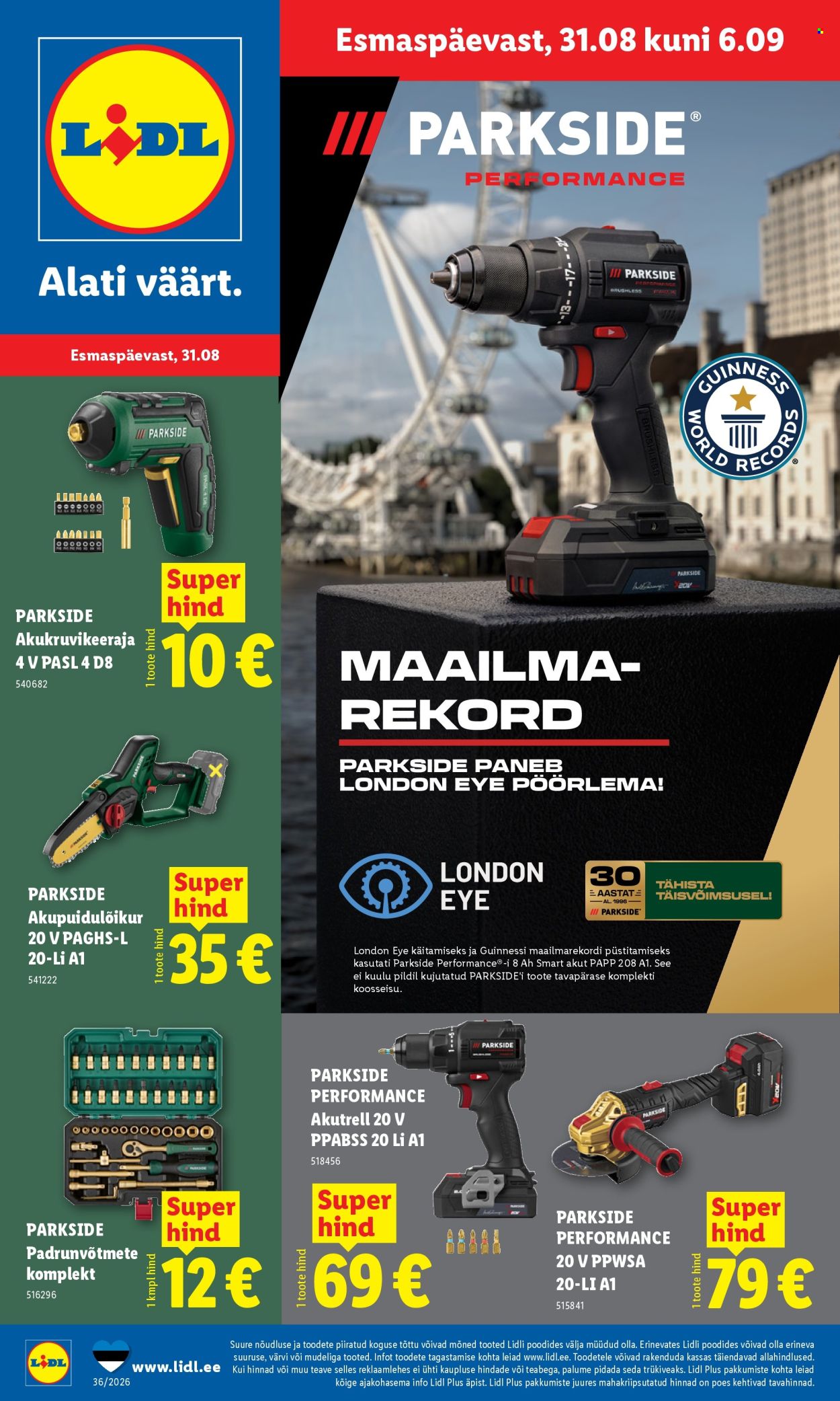 Lidl kliendileht (31.08 - 6.09.2026)