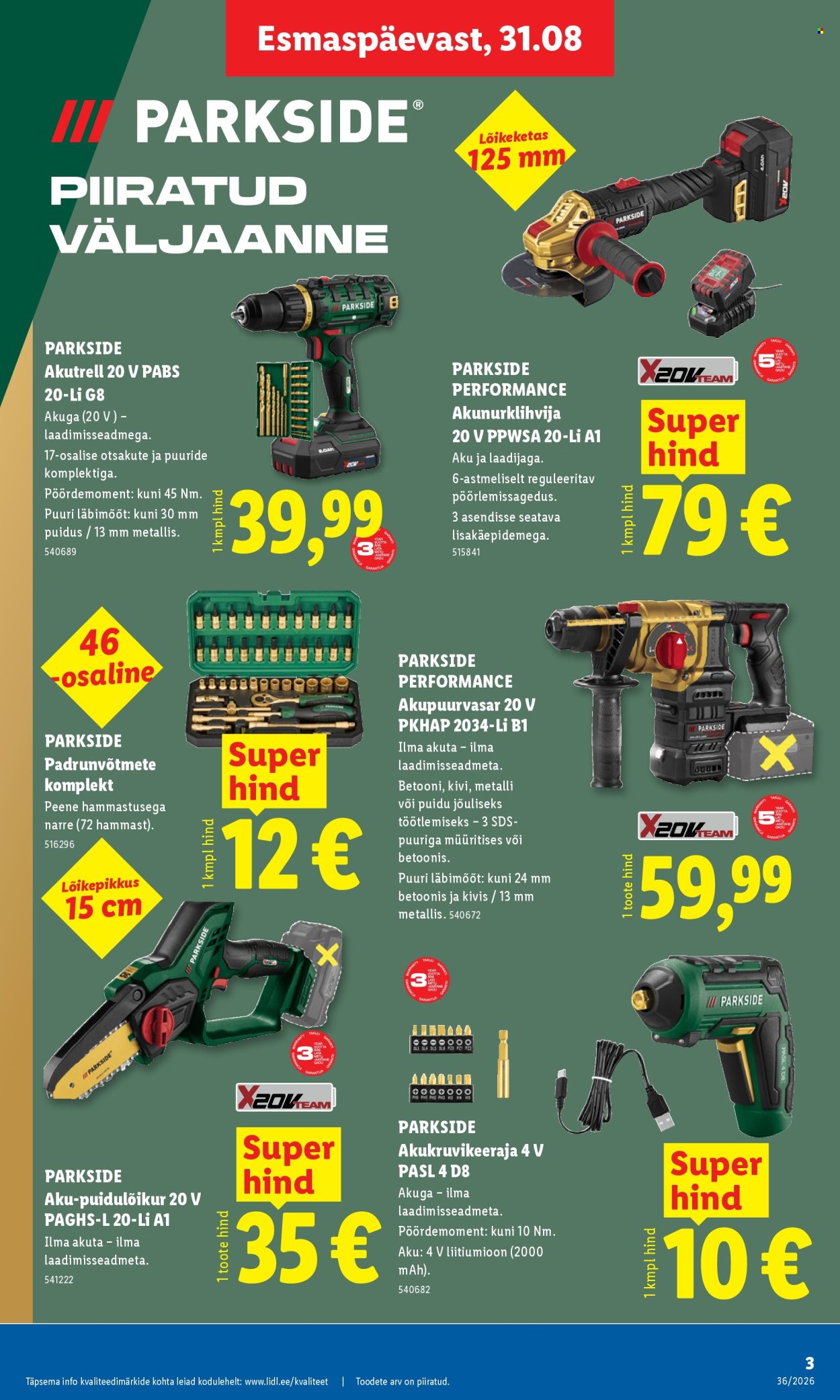 Lidl kliendileht (31.08 - 6.09.2026)