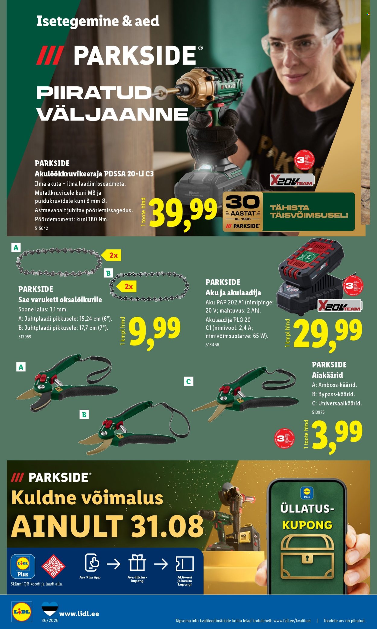 Lidl kliendileht (31.08 - 6.09.2026)