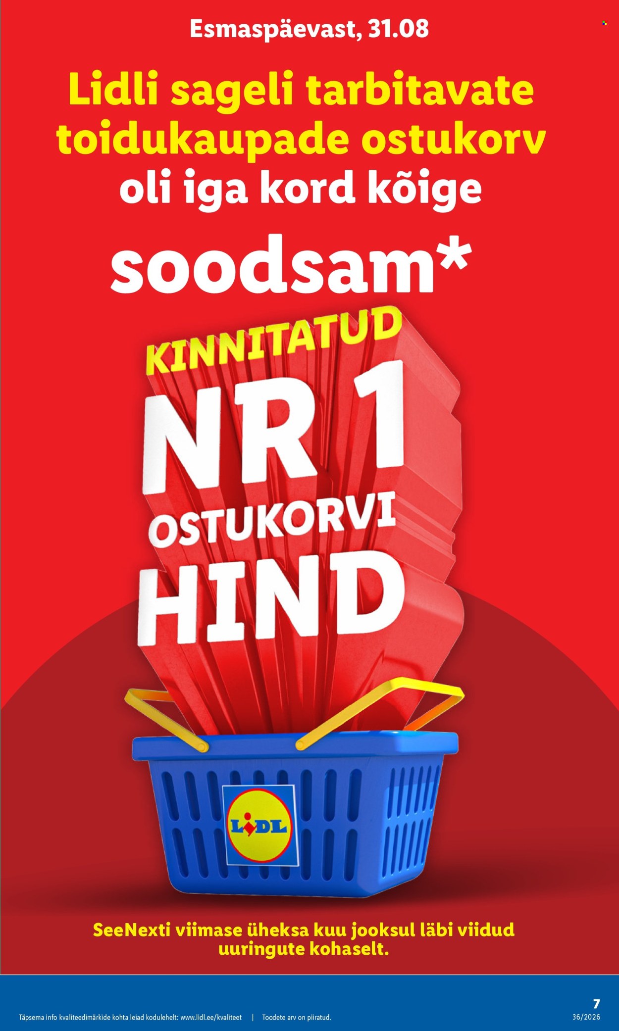 Lidl kliendileht (31.08 - 6.09.2026)