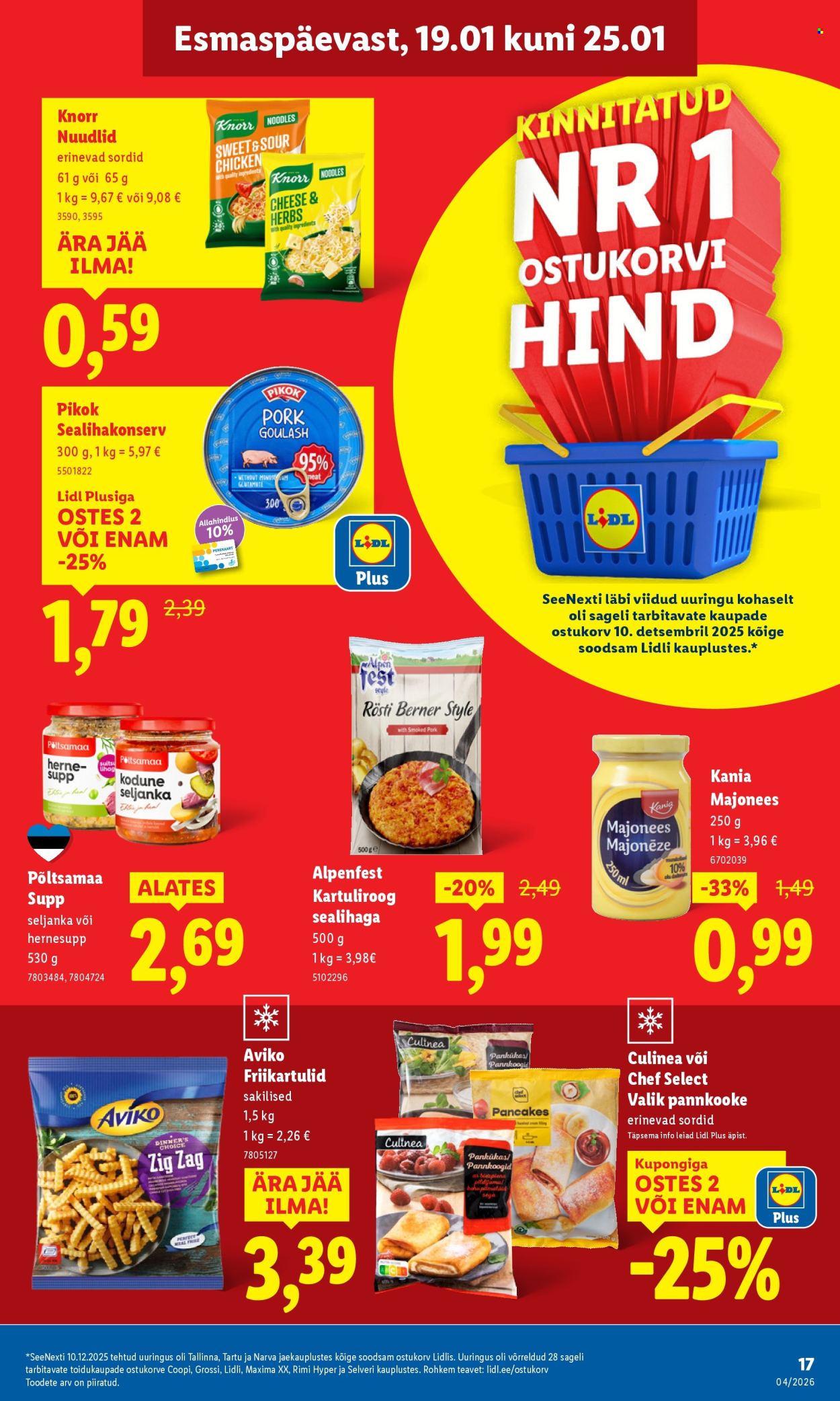 Lidl kliendileht - Kliendileht (19.01 - 25.01.2026)