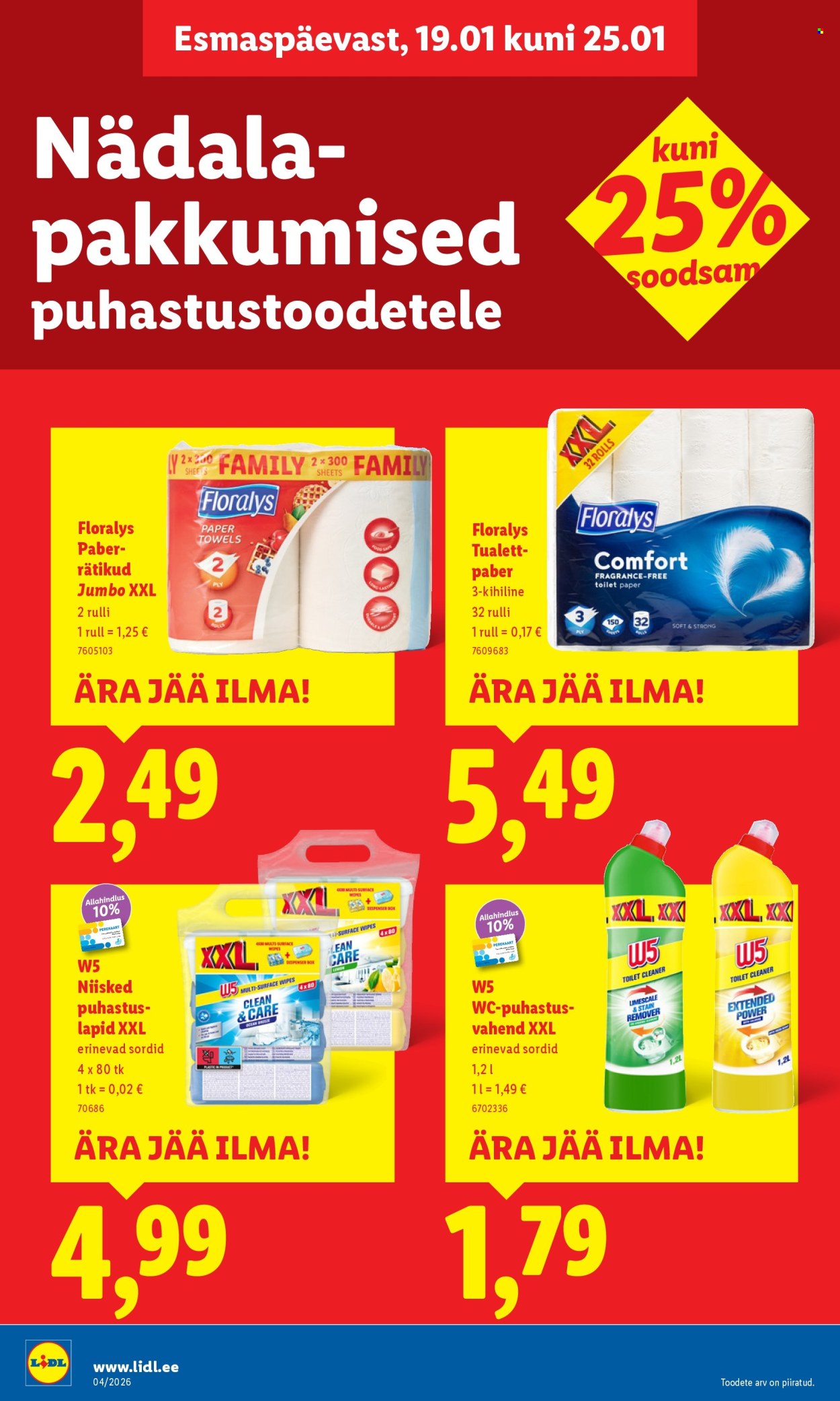 Lidl kliendileht - Kliendileht (19.01 - 25.01.2026)