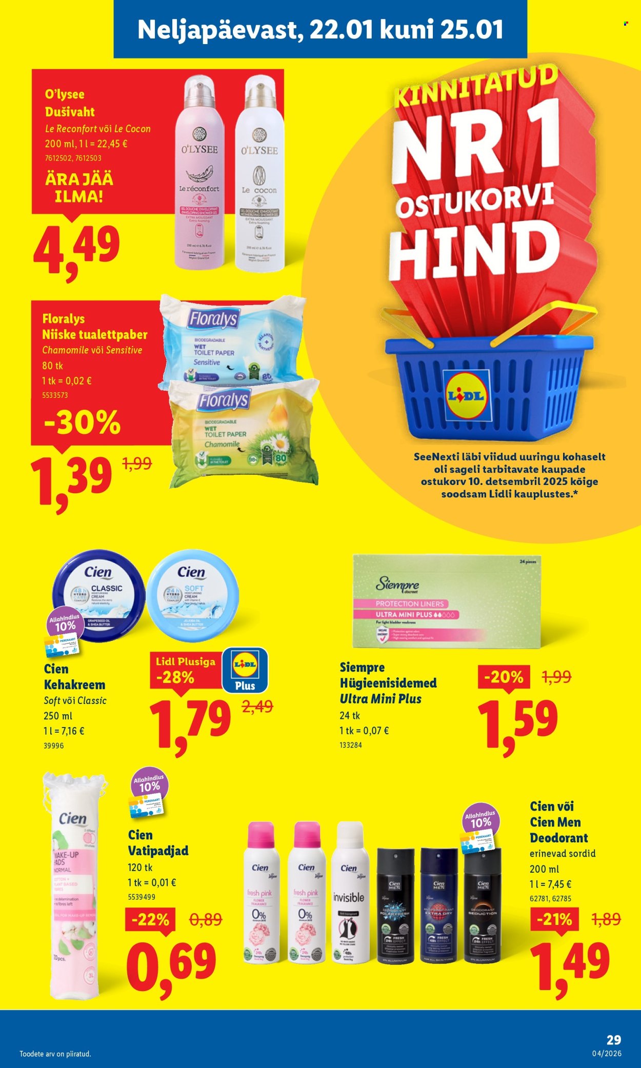 Lidl kliendileht - Kliendileht (19.01 - 25.01.2026)