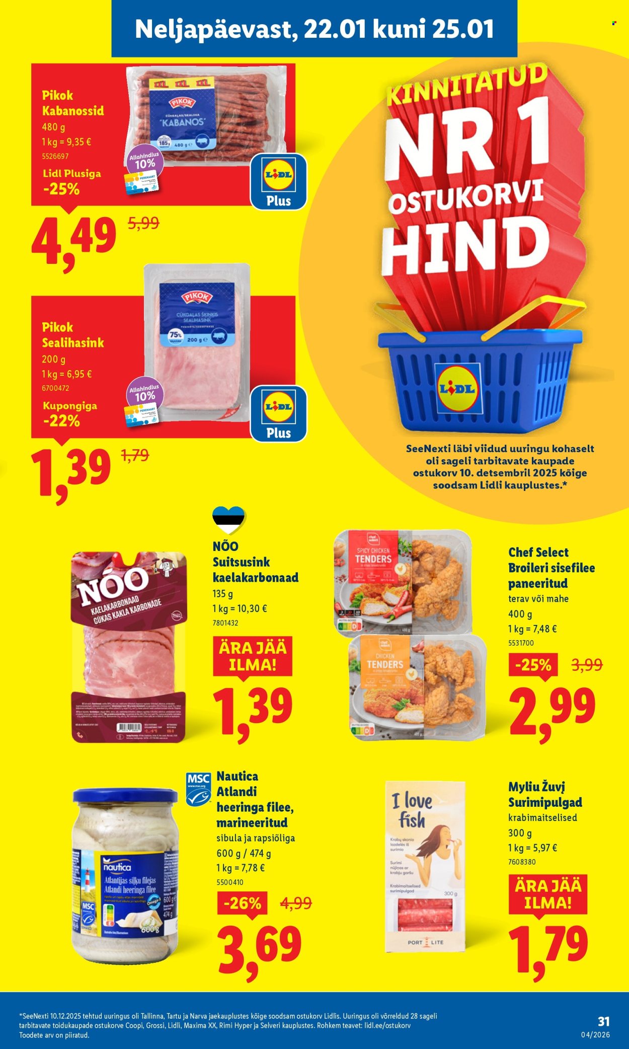 Lidl kliendileht - Kliendileht (19.01 - 25.01.2026)