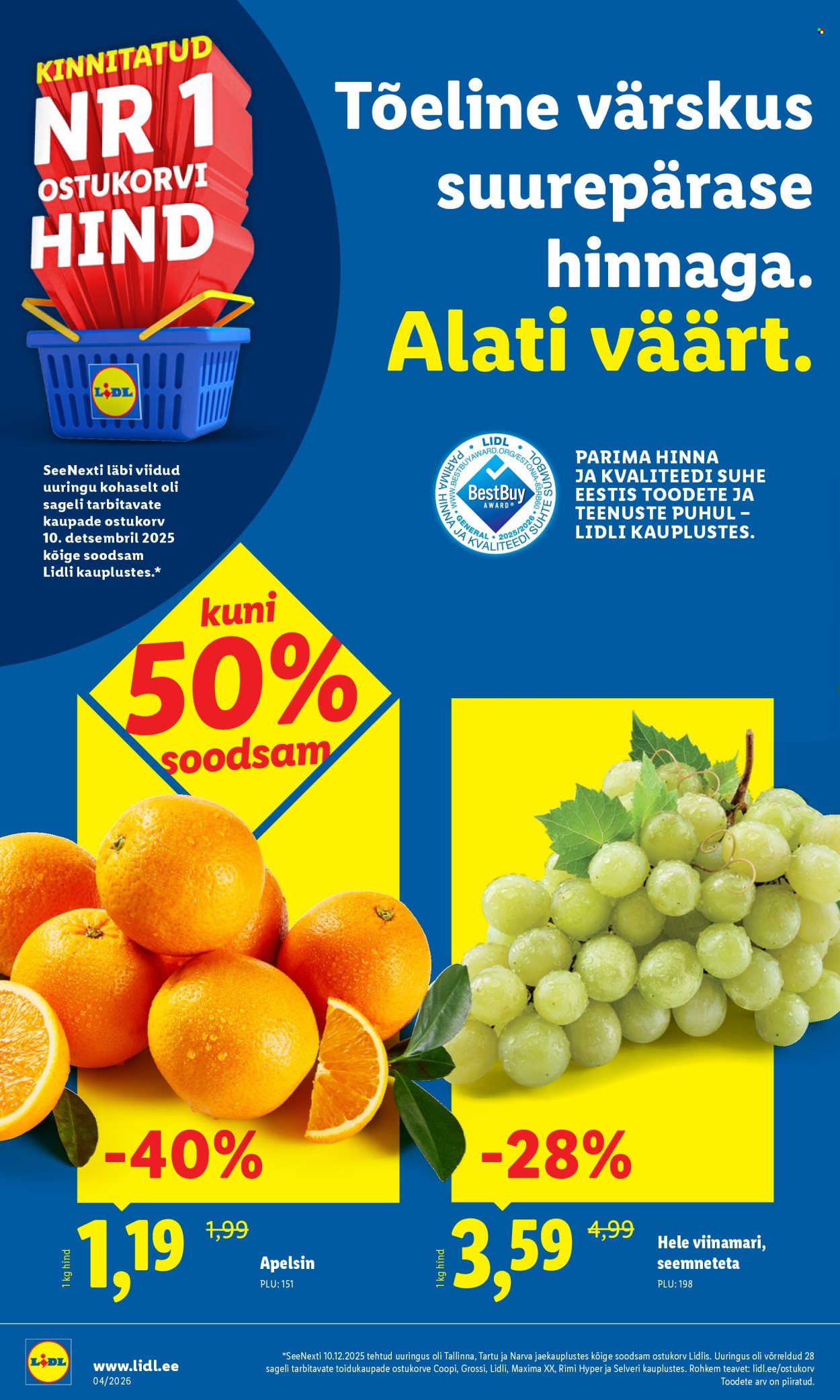 Lidl kliendileht - Kliendileht (19.01 - 25.01.2026)