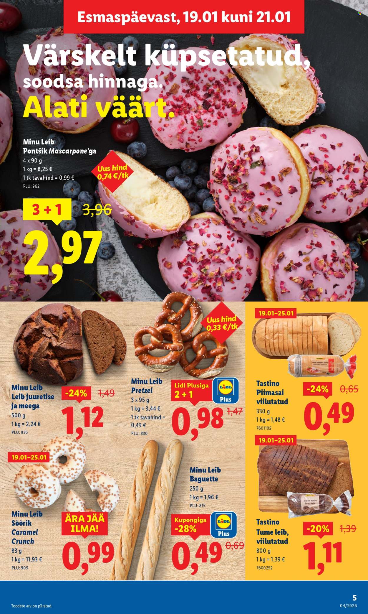 Lidl kliendileht - Kliendileht (19.01 - 25.01.2026)