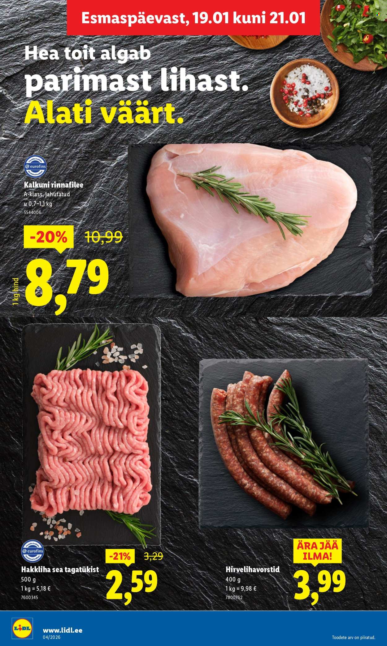 Lidl kliendileht - Kliendileht (19.01 - 25.01.2026)