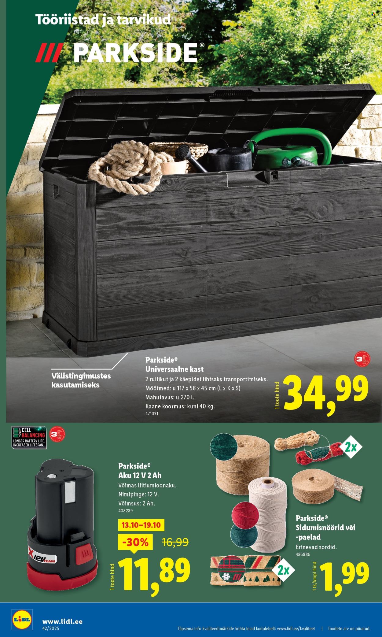 Lidl kliendileht - Kliendileht (13.10 - 19.10.2025)