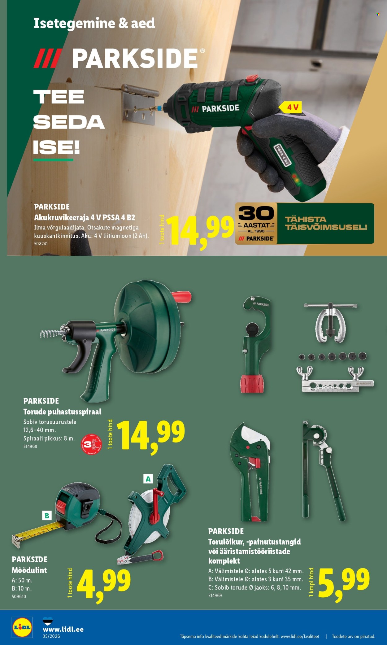 Lidl kliendileht (24.08 - 30.08.2026)
