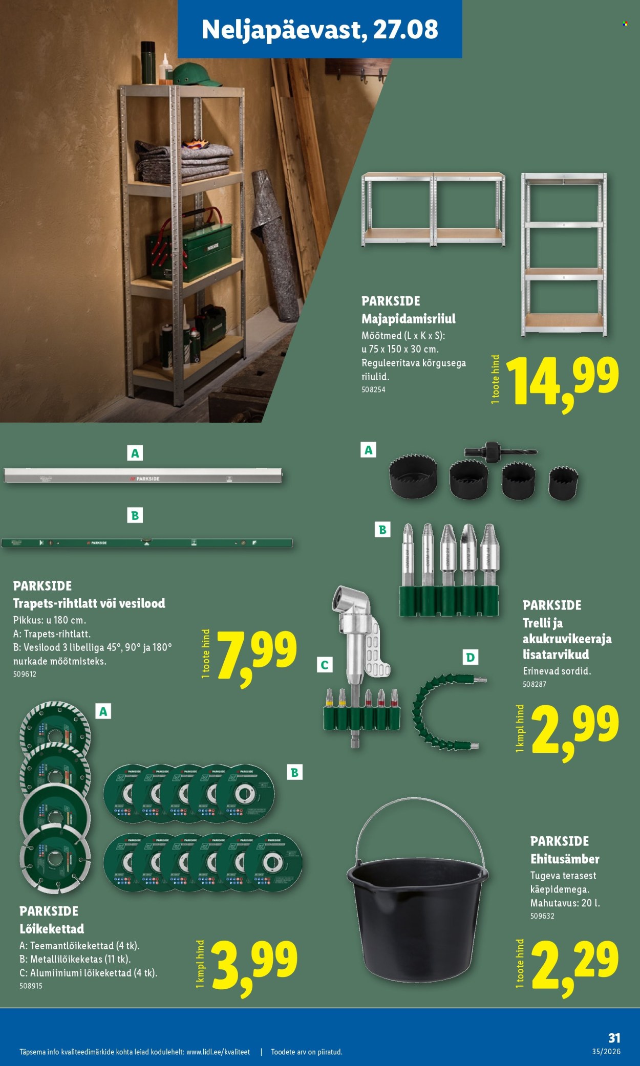 Lidl kliendileht (24.08 - 30.08.2026)