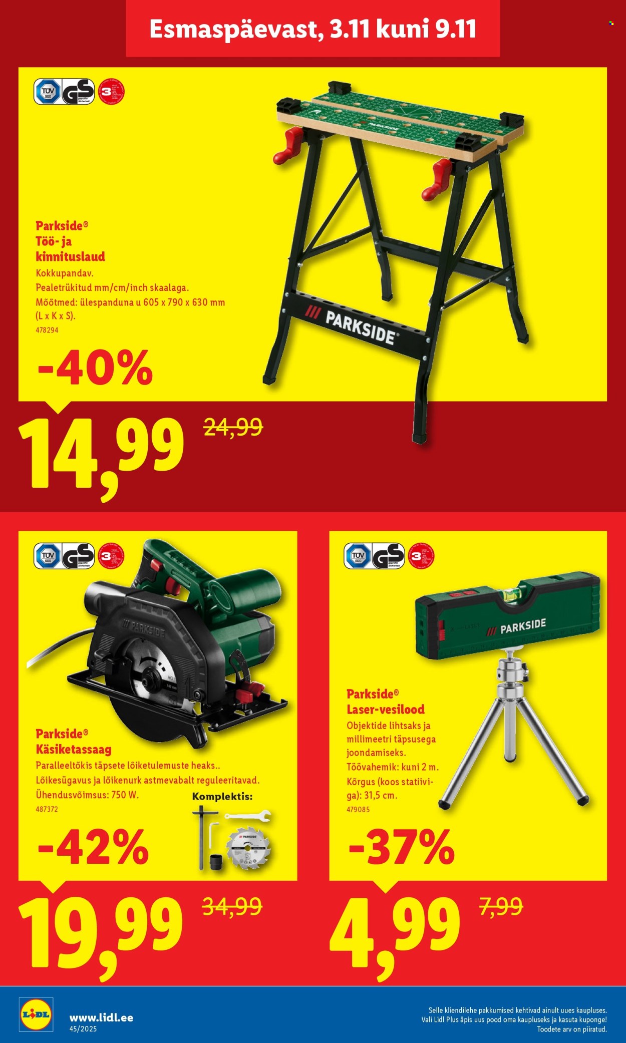 Lidl kliendileht - Viljandi, Riia mnt 1 (3.11 - 9.11.2025)