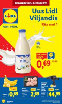 Lidl kliendileht - Viljandi, Riia mnt 1 (3.11 - 9.11.2025)