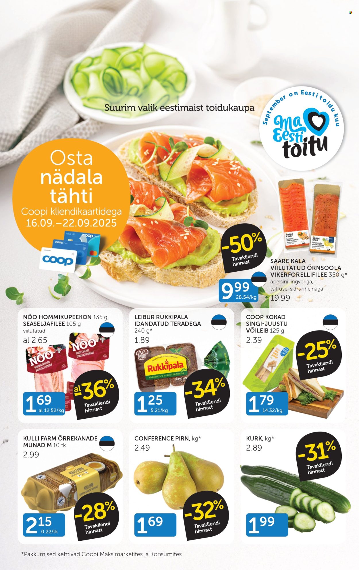 Coop kliendileht (16.09 - 22.09.2025)