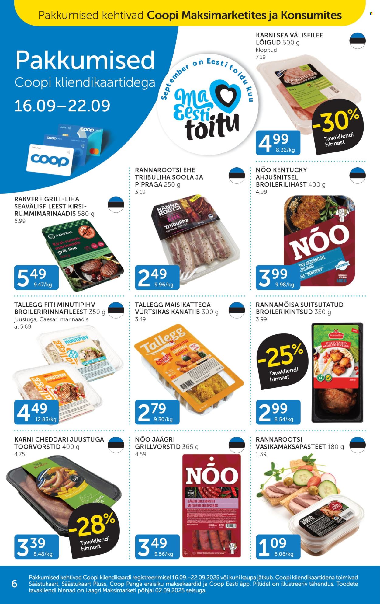 Coop kliendileht (16.09 - 22.09.2025)