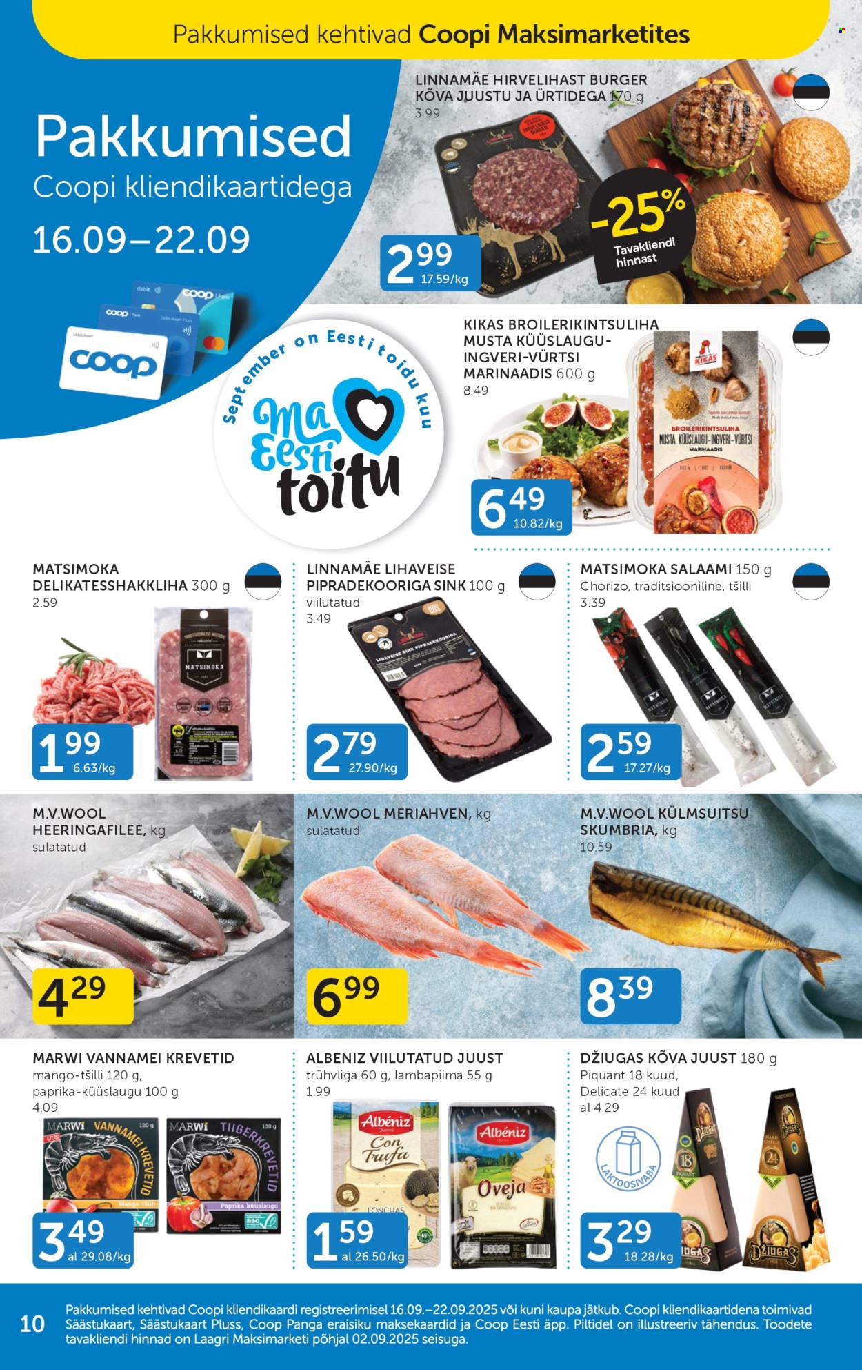 Coop kliendileht (16.09 - 22.09.2025)