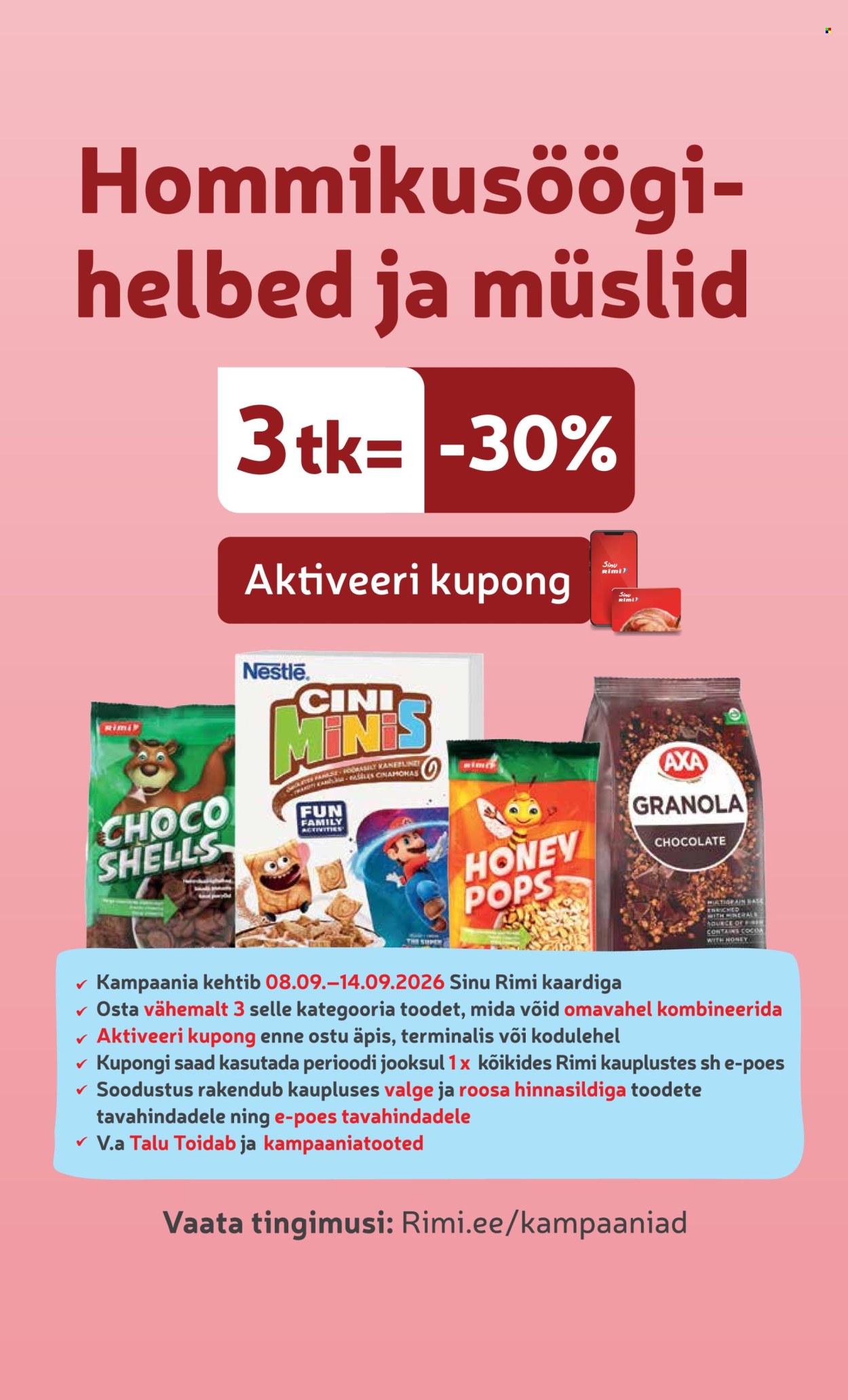 Rimi kliendileht (8.09 - 14.09.2026)