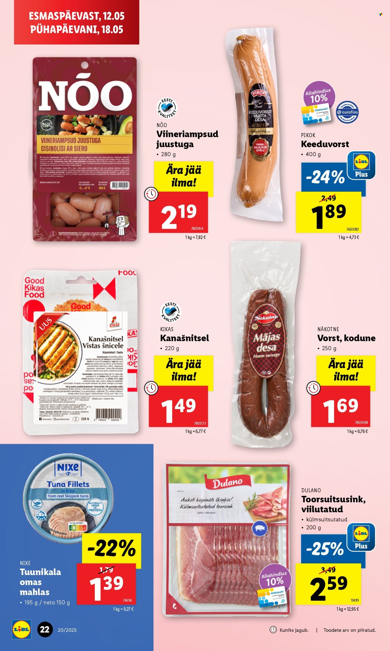 Lidl kliendileht - kliendileht (12.05 - 18.05.2025)