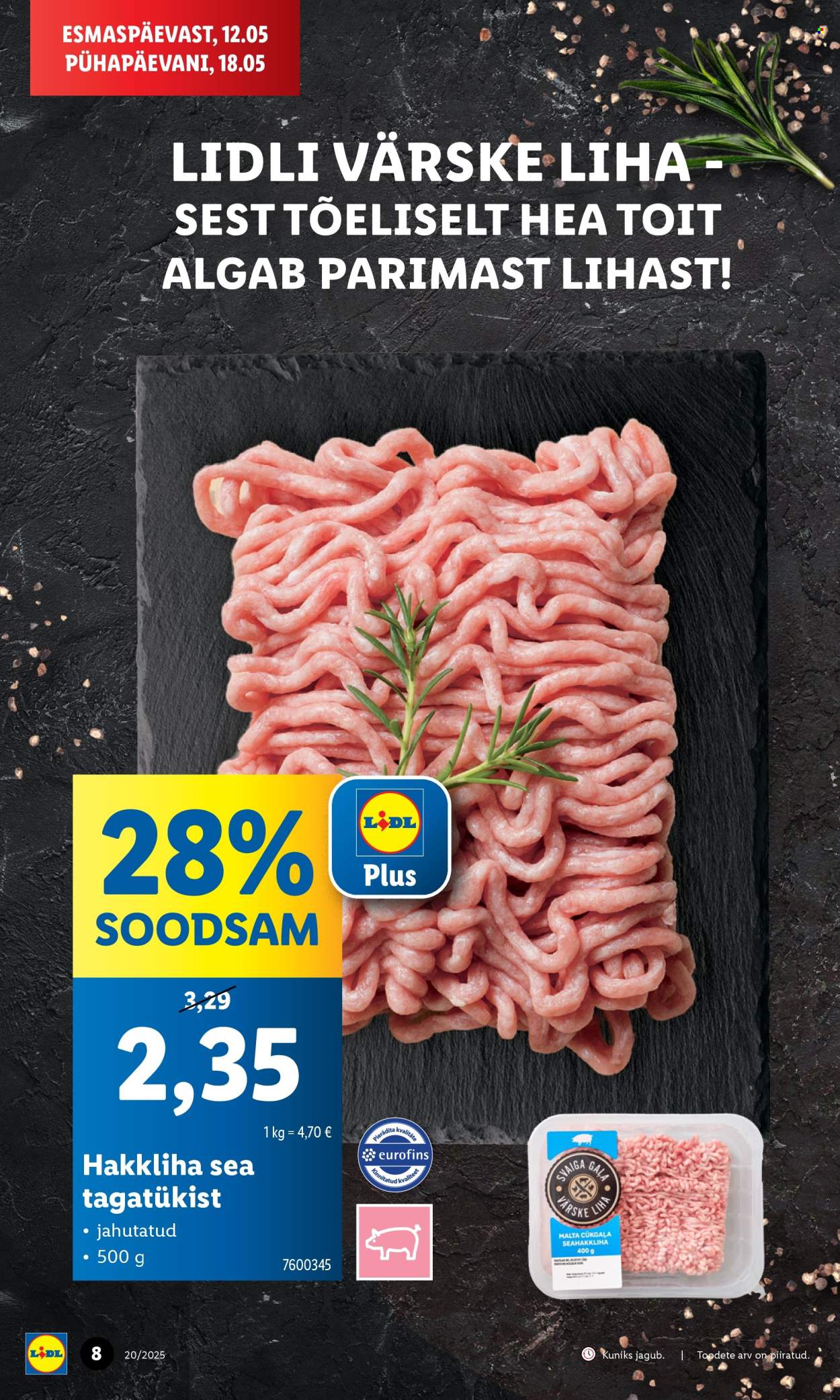 Lidl kliendileht - kliendileht (12.05 - 18.05.2025)