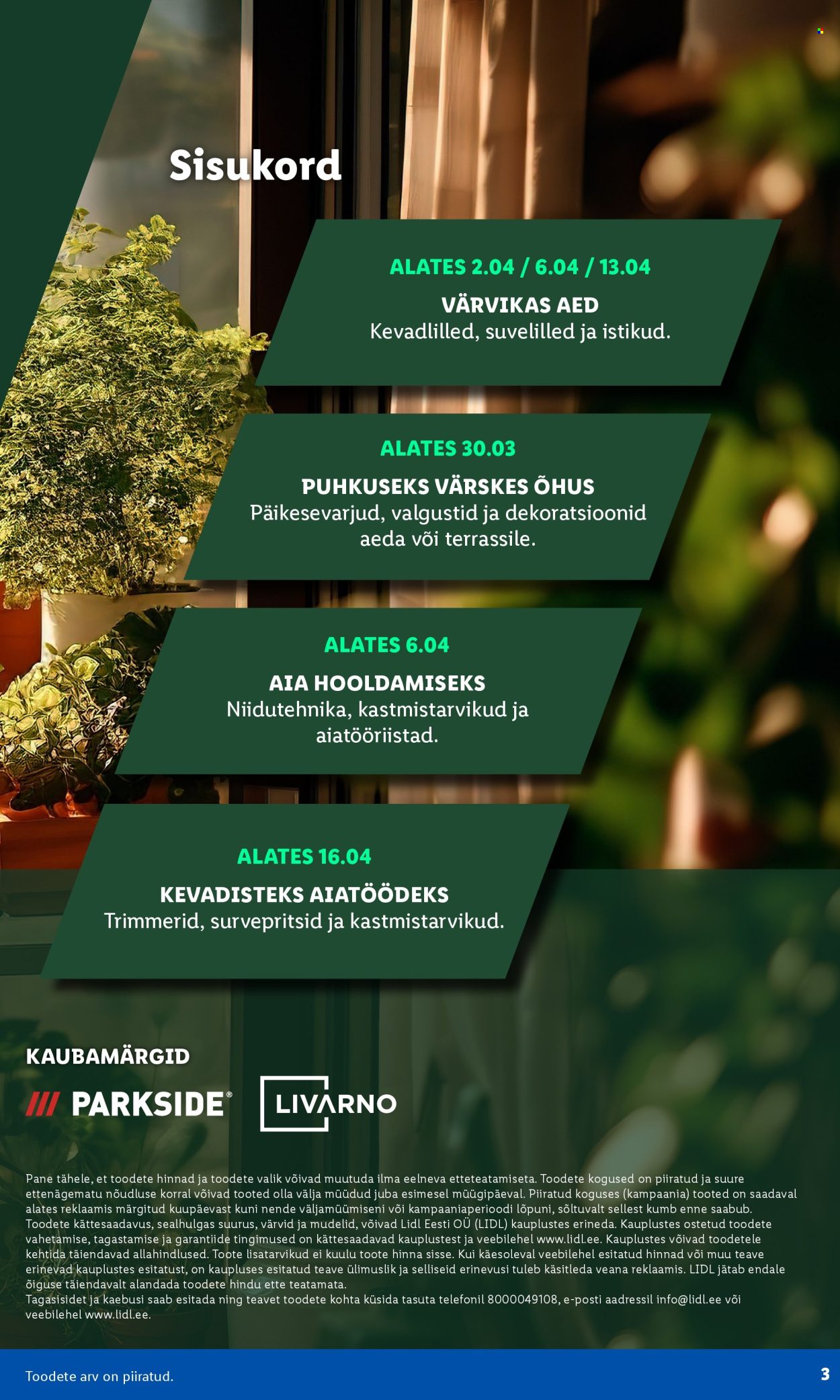 Lidl kliendileht - Aiakataloog Alates