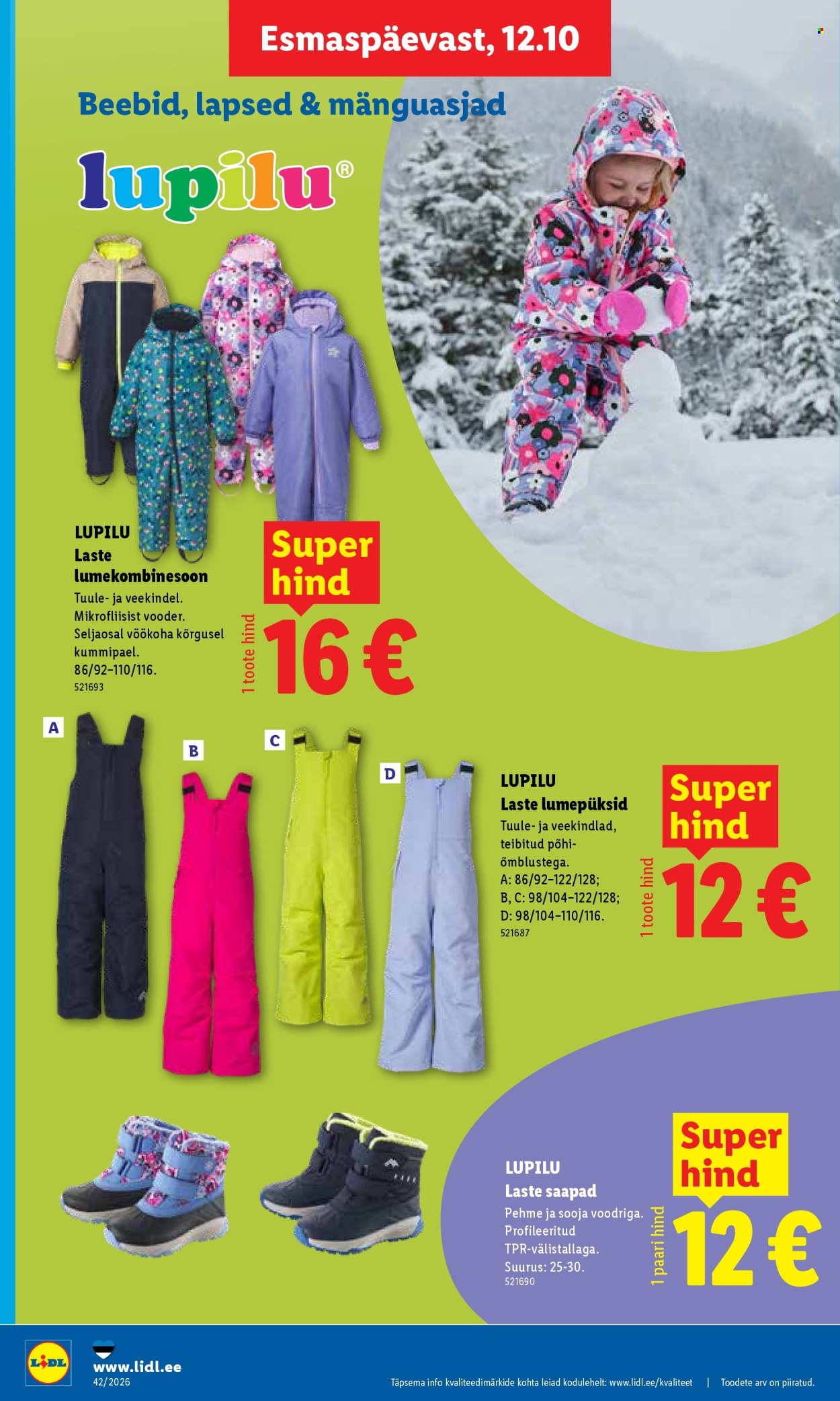 Lidl kliendileht (12.10 - 18.10.2026)