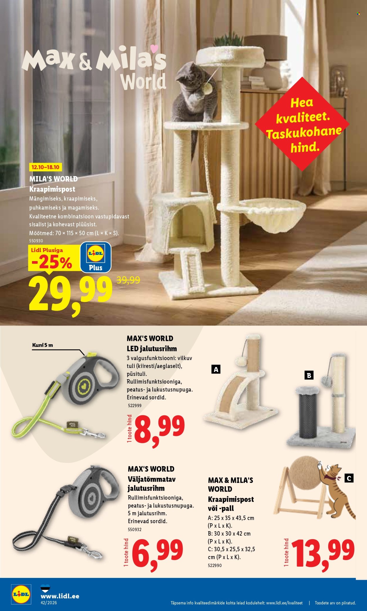 Lidl kliendileht (12.10 - 18.10.2026)