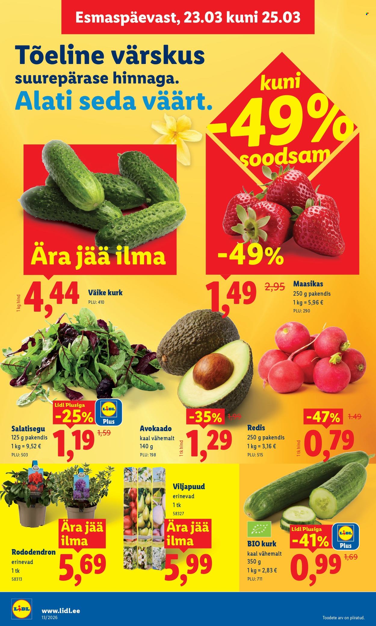 Lidl kliendileht - Kliendileht (23.03 - 29.03.2026)